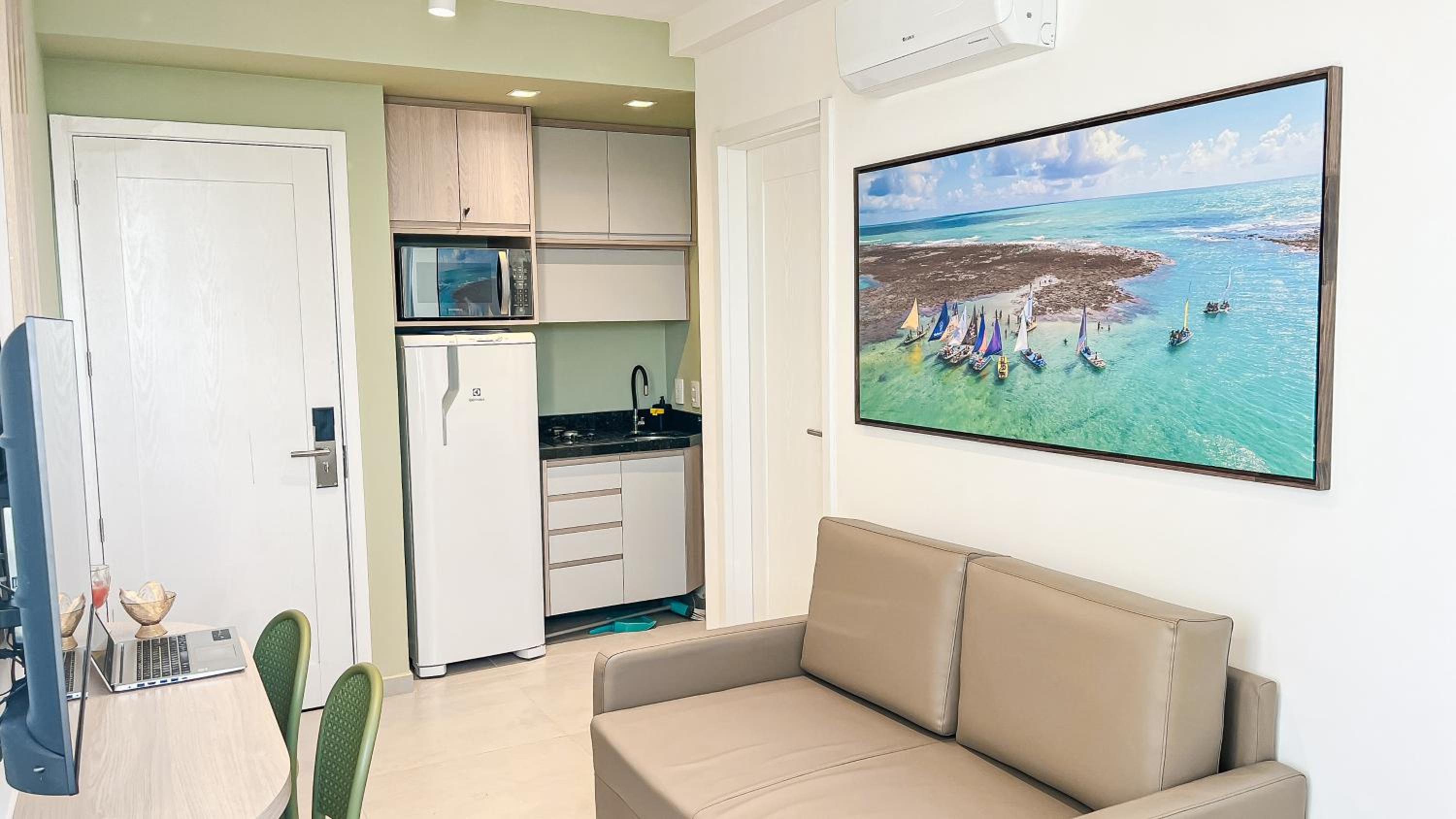 One-Bedroom Apartment with Balcony and Sea View