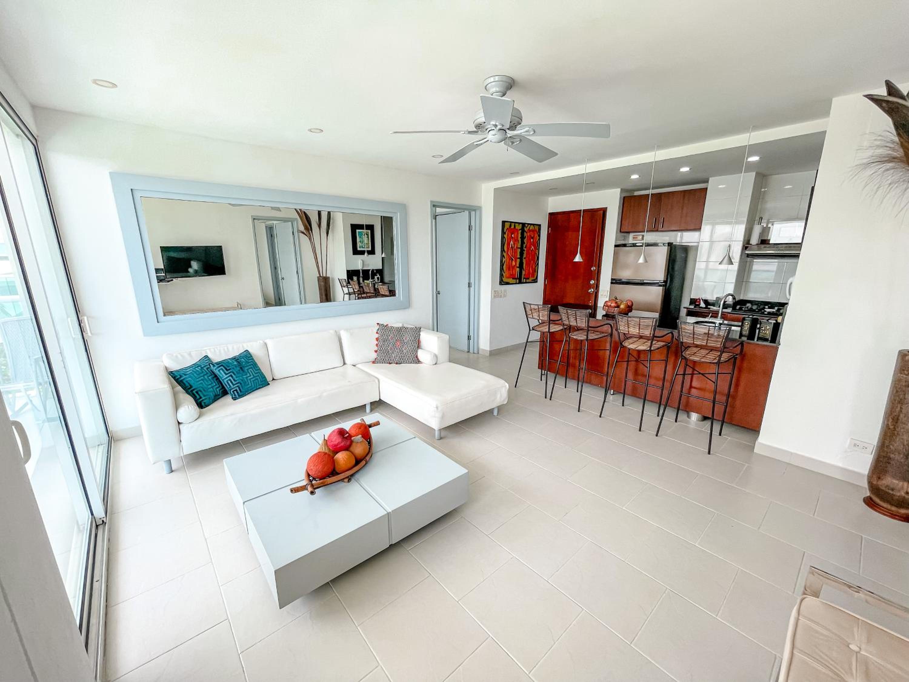 Two-Bedroom Apartment with Balcony and Sea View