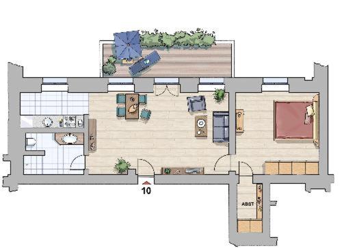 Apartment with Balcony photo 2