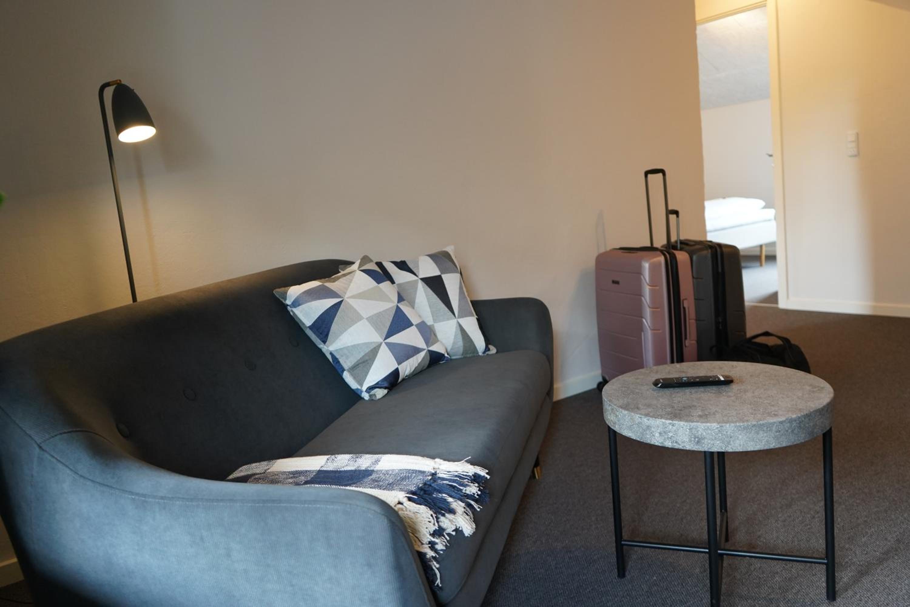 Family Room With Shared Bathroom