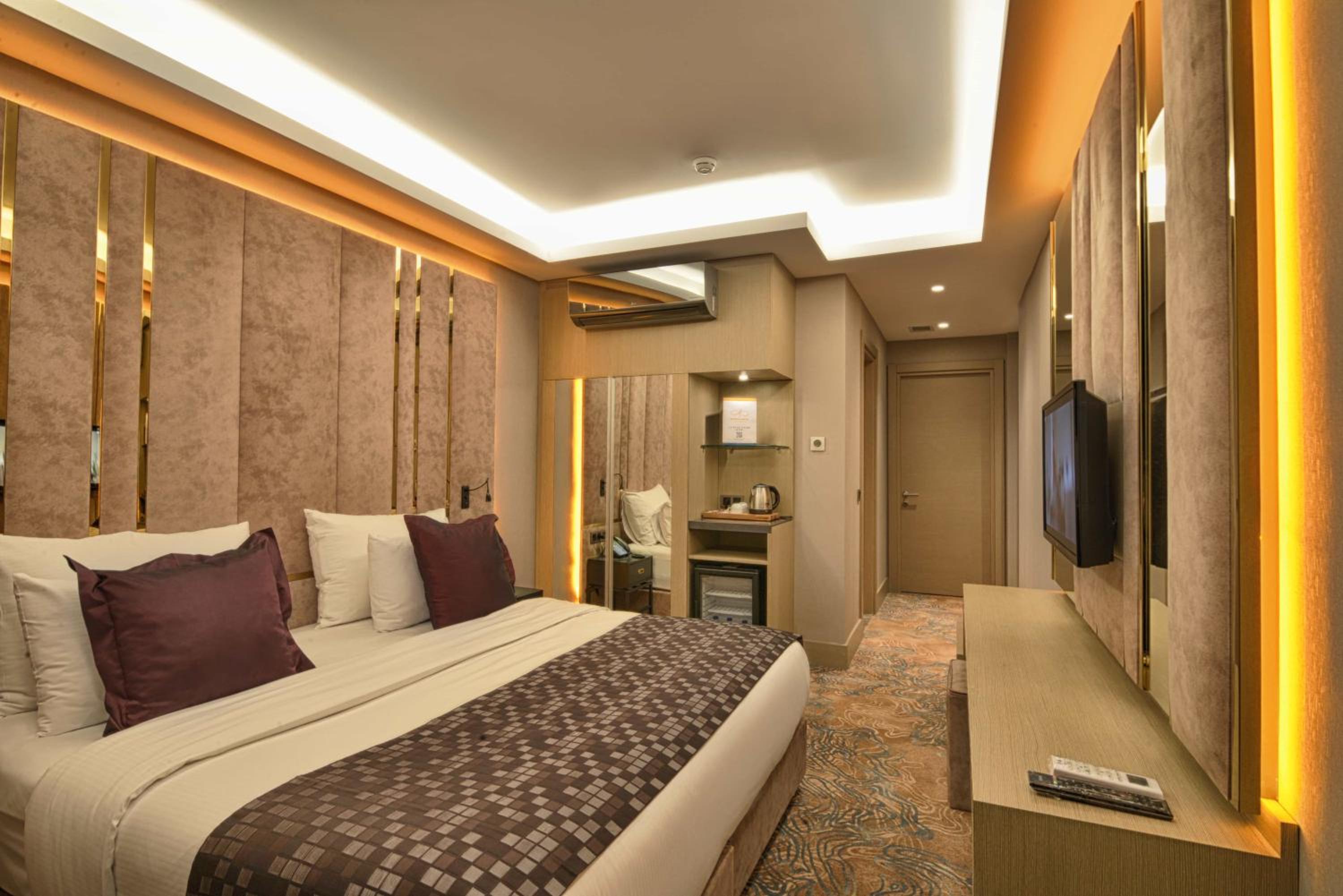 Superior Room with One King Bed and One Single Bed with Balcony and View