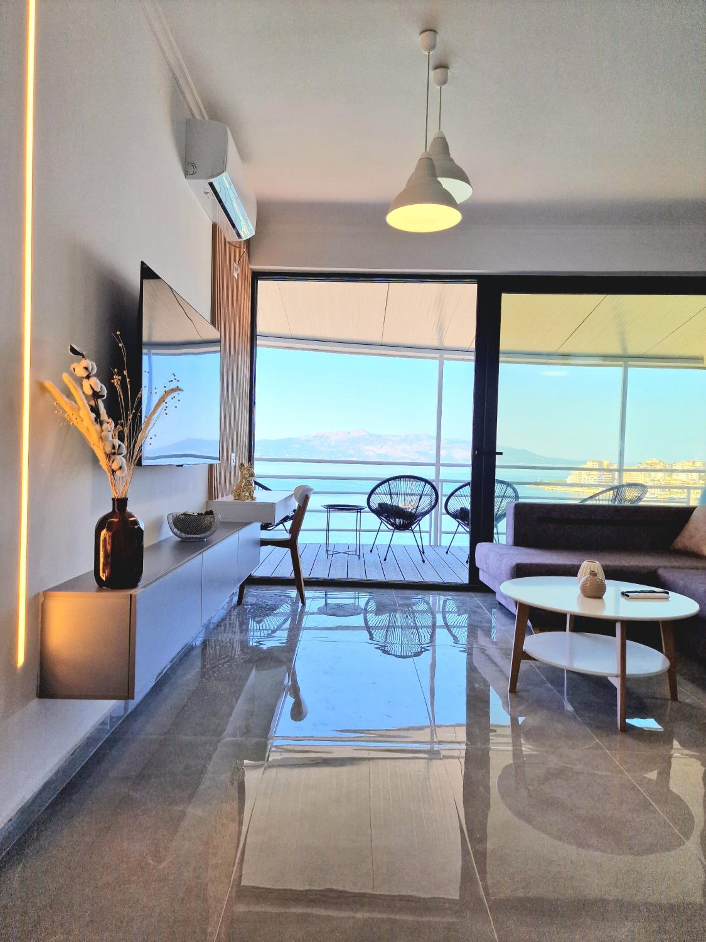 Two-Bedroom Apartment with Balcony and Sea View