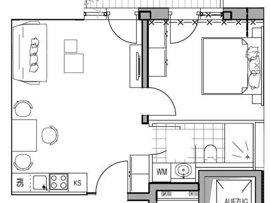 Apartment with Balcony