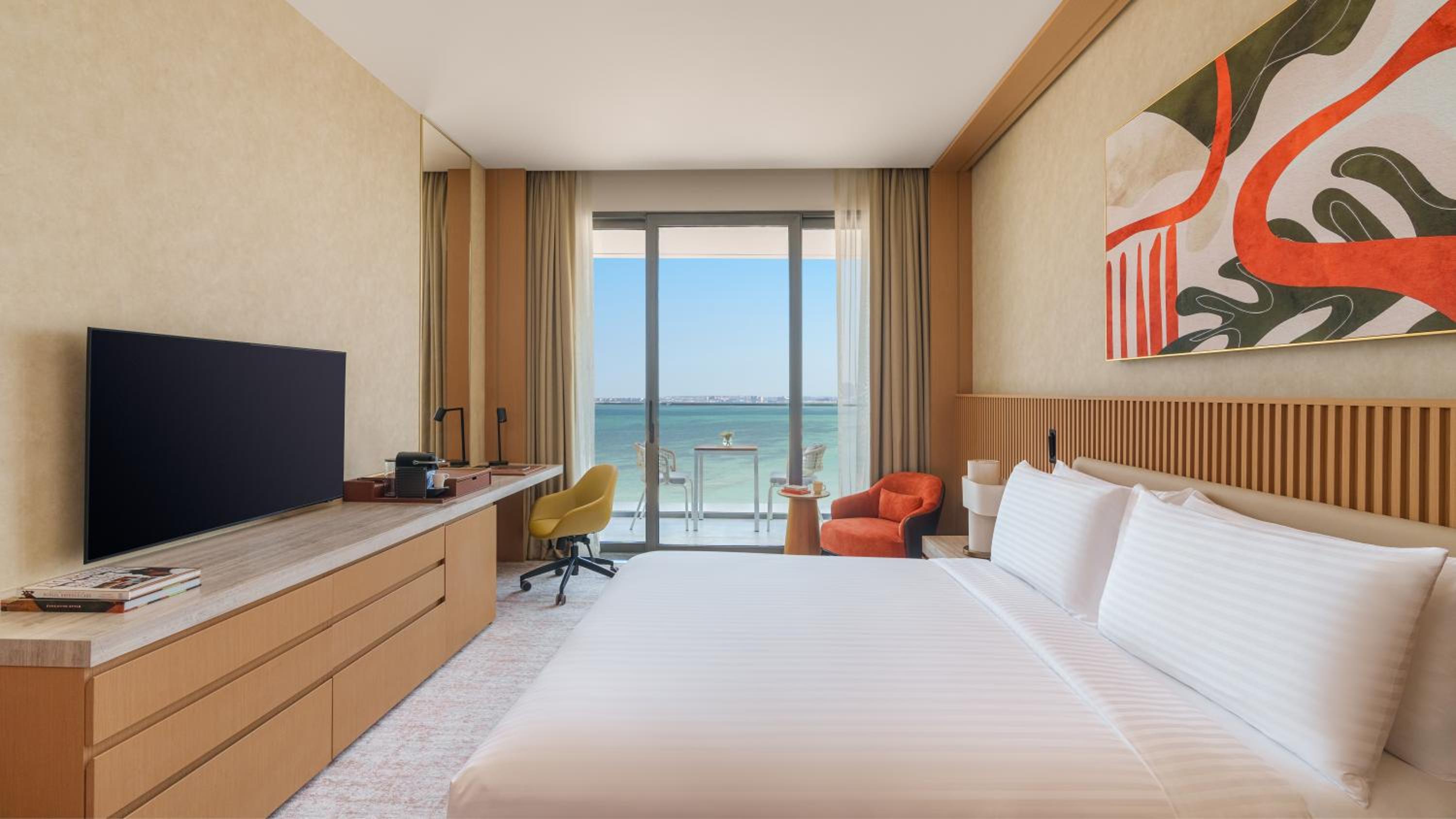 Deluxe King Sea View with Meryal Waterpark Access - Photo 3
