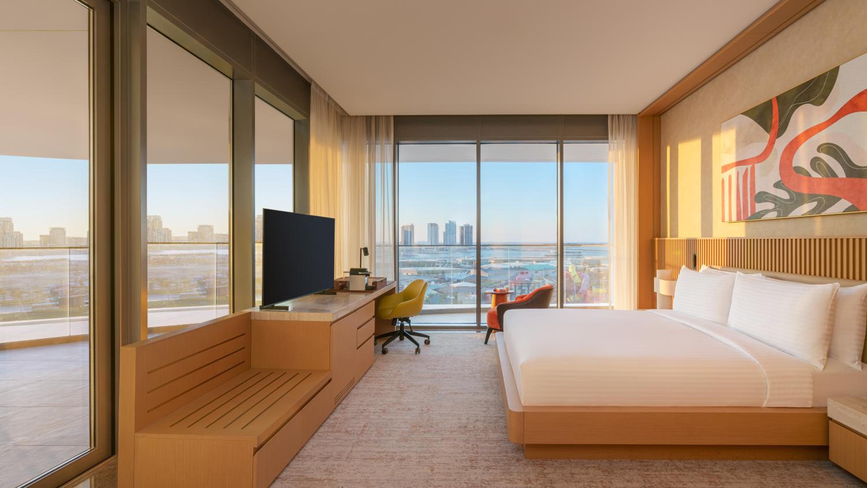 Premium Room with Sea View and Meryal Waterpark Access - Photo 3