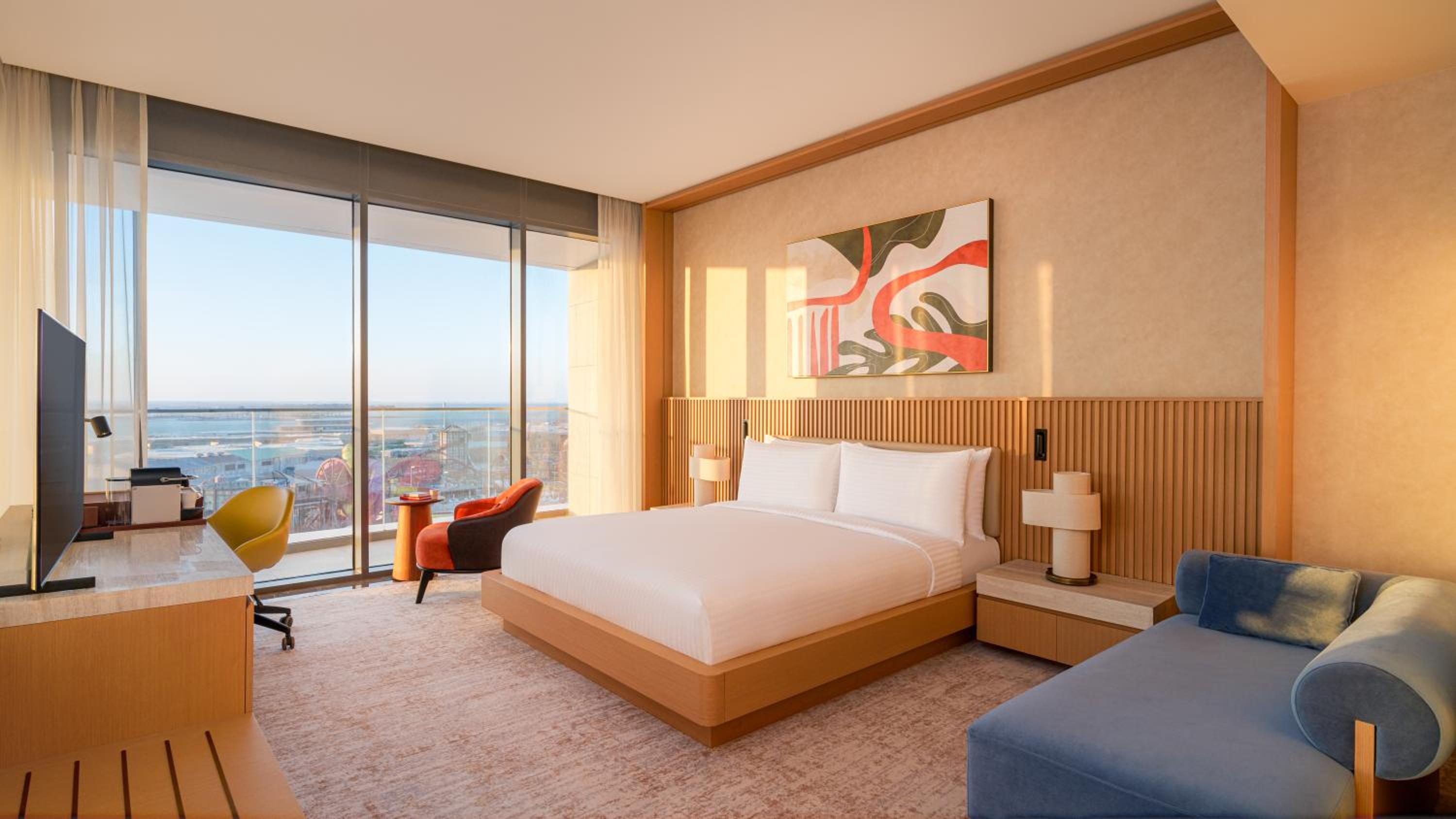 Premium Room with Sea View and Meryal Waterpark Access - Photo 5