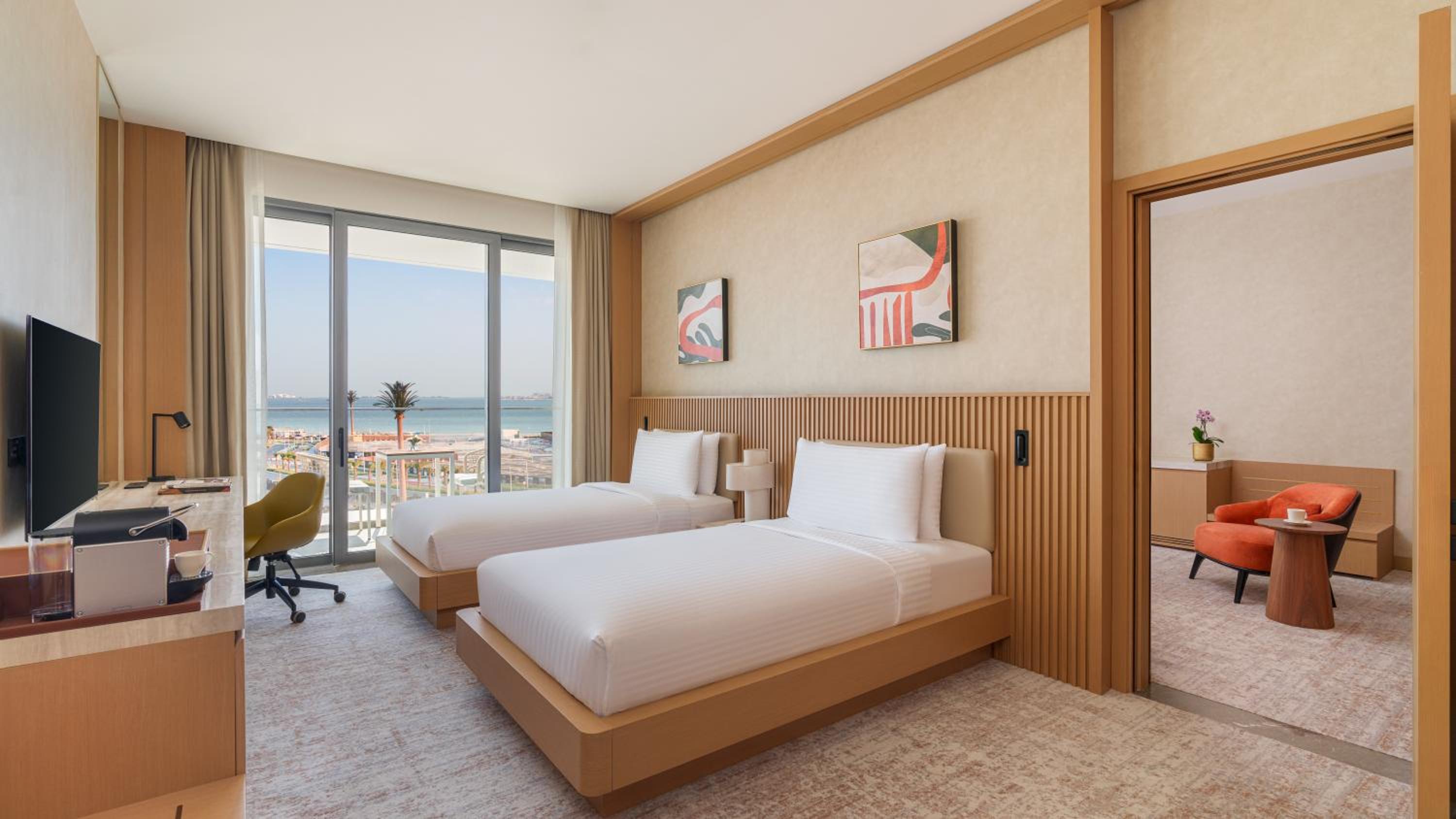 Two Bedroom Family Room Sea View with Meryal Waterpark Access - Photo 1