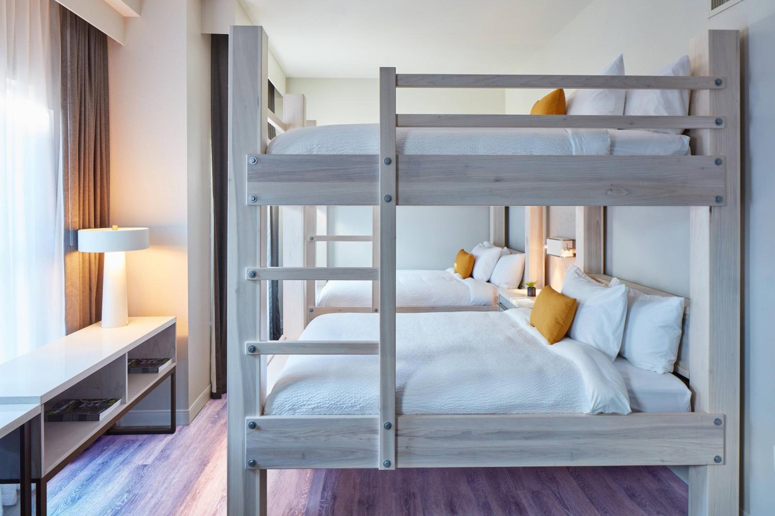 Larger Studio, 4 Queen bunk, Sofa bed