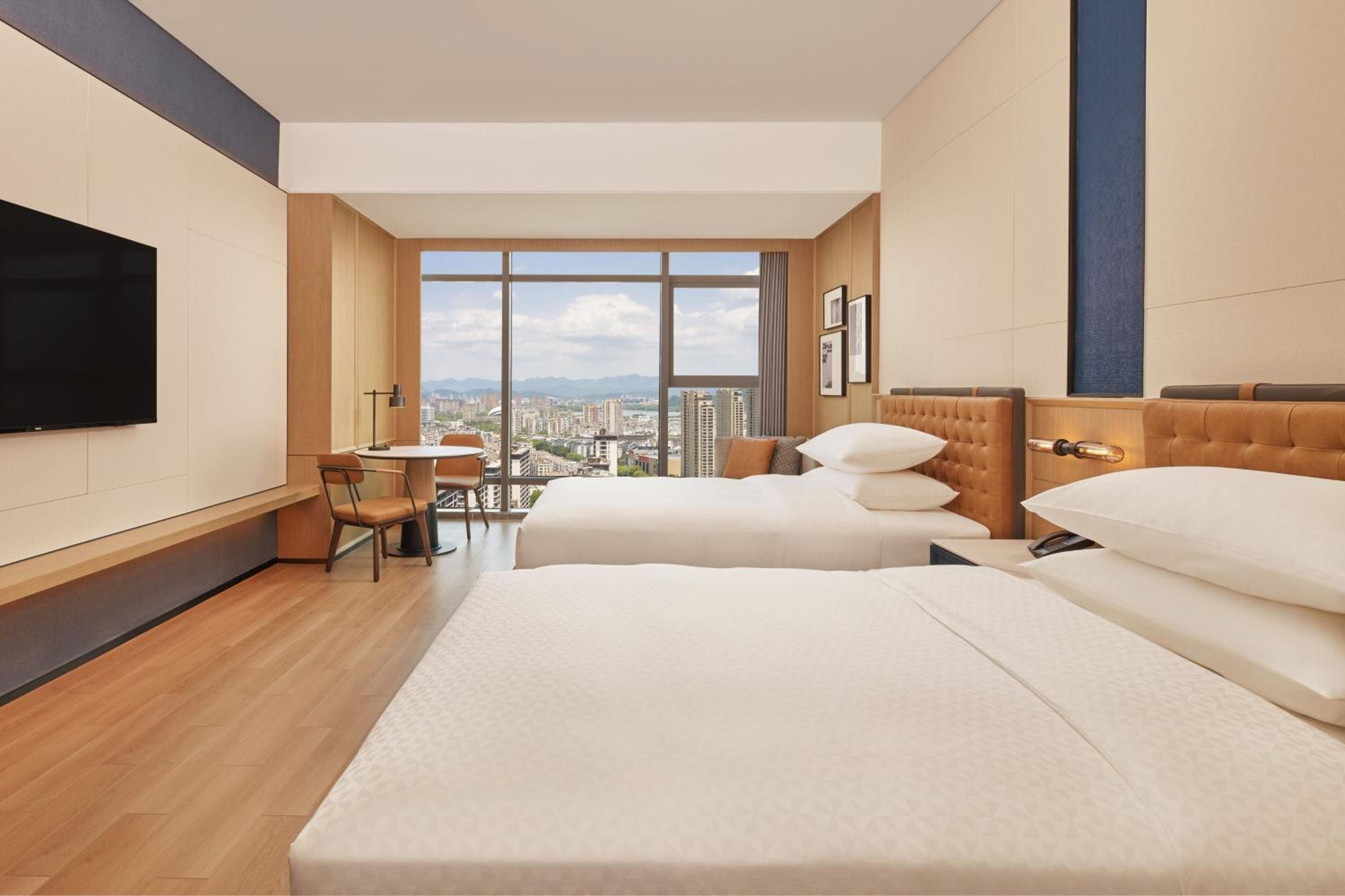 Superior Double Room with Two Double Beds and City View