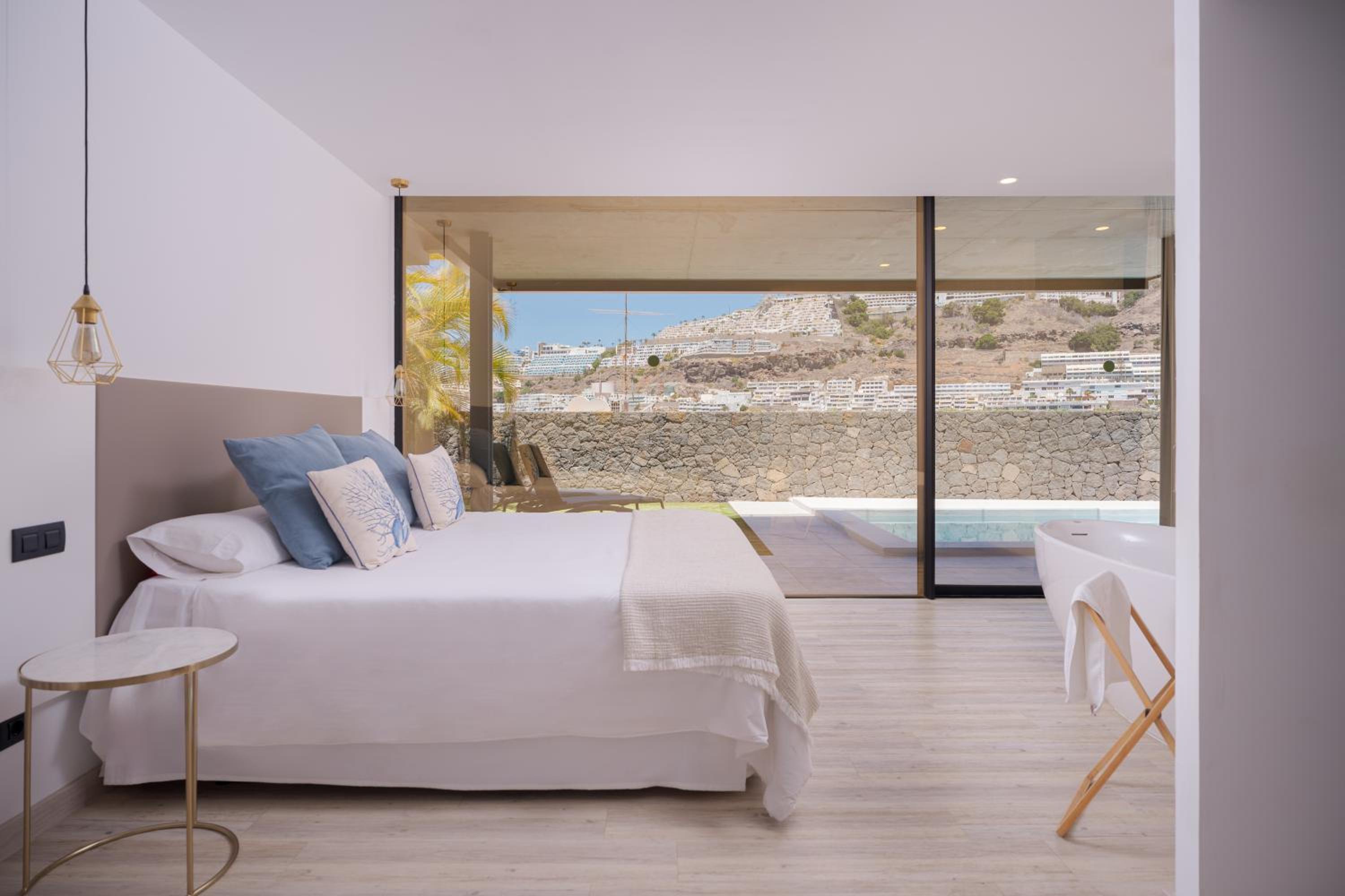 Apartamento con vista al jardín