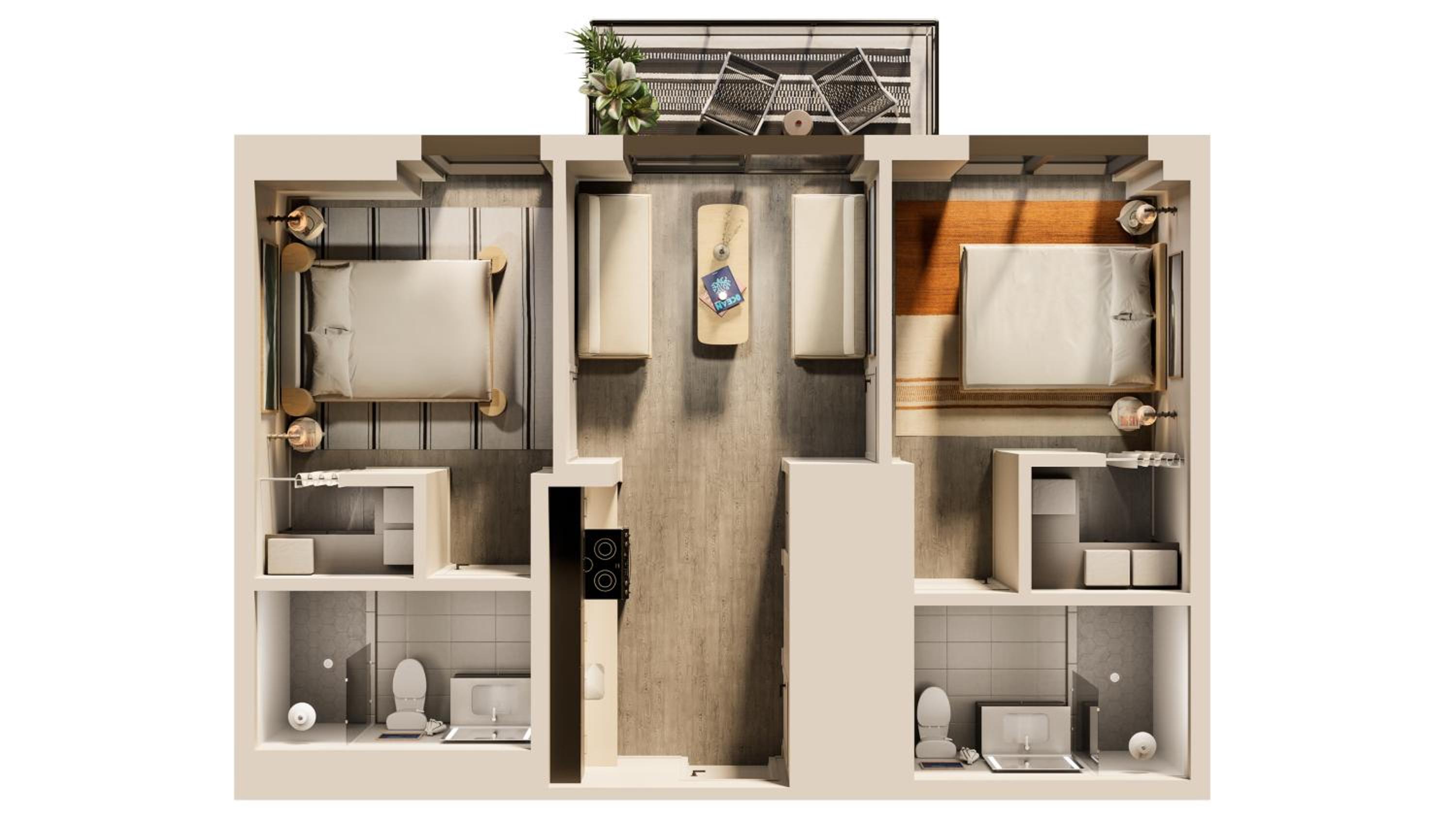 Two-Bedroom Apartment - Photo 3