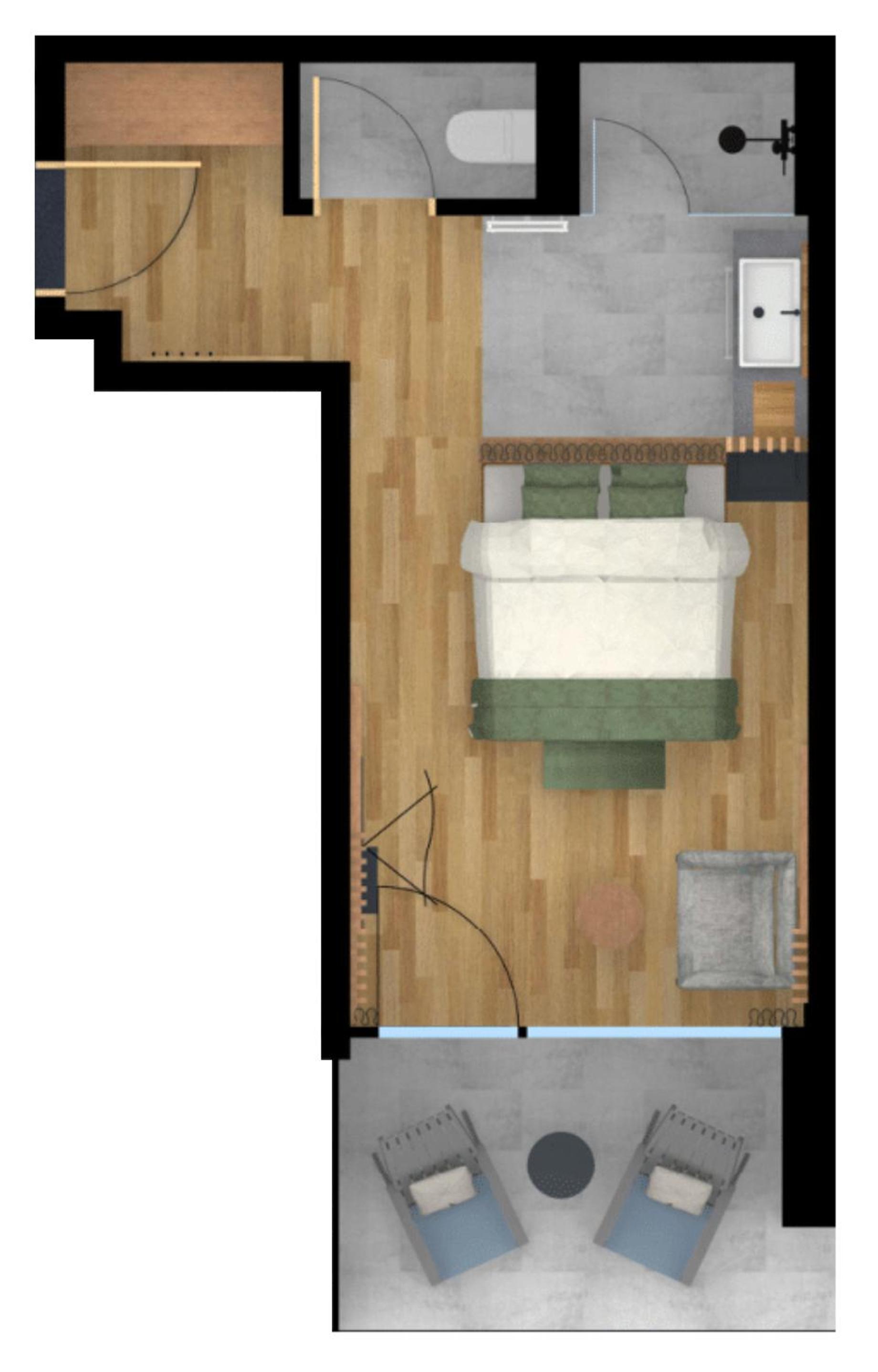 Modern Double room Deluxe with VIEW photo 3