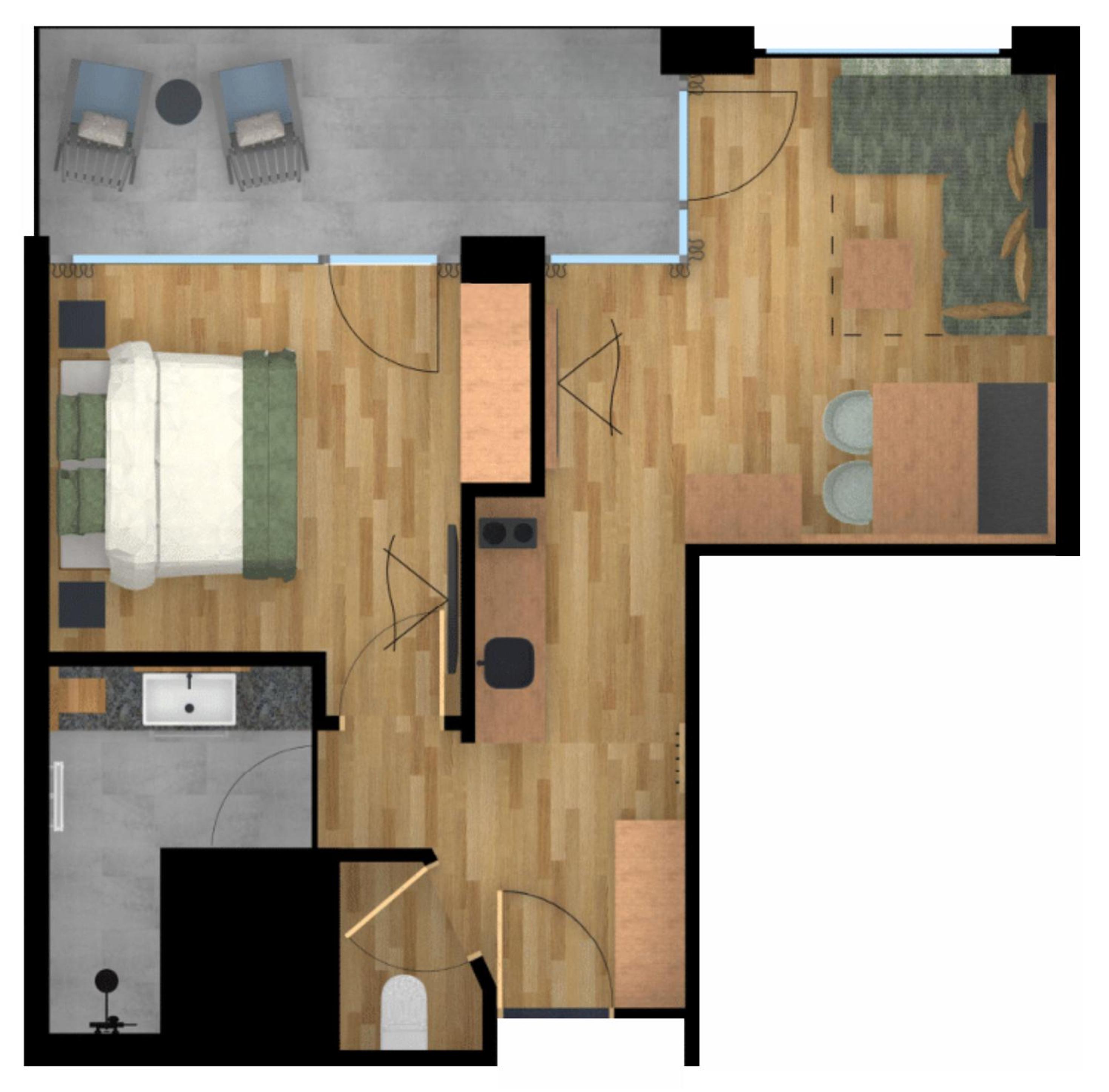 Modern Apartment Superior - 1 bedroom photo 2