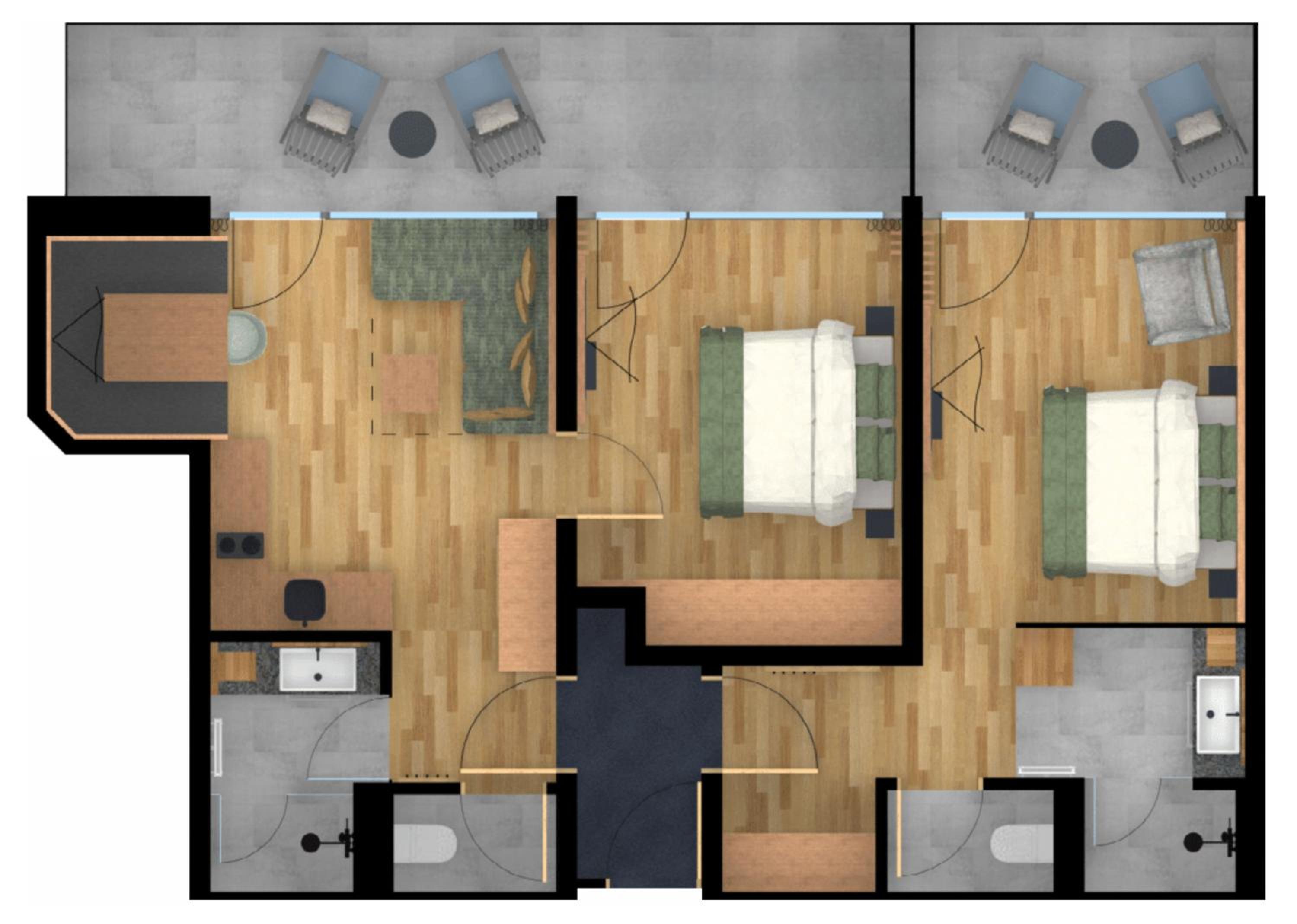 Modern Apartment Superior - 2 bedrooms