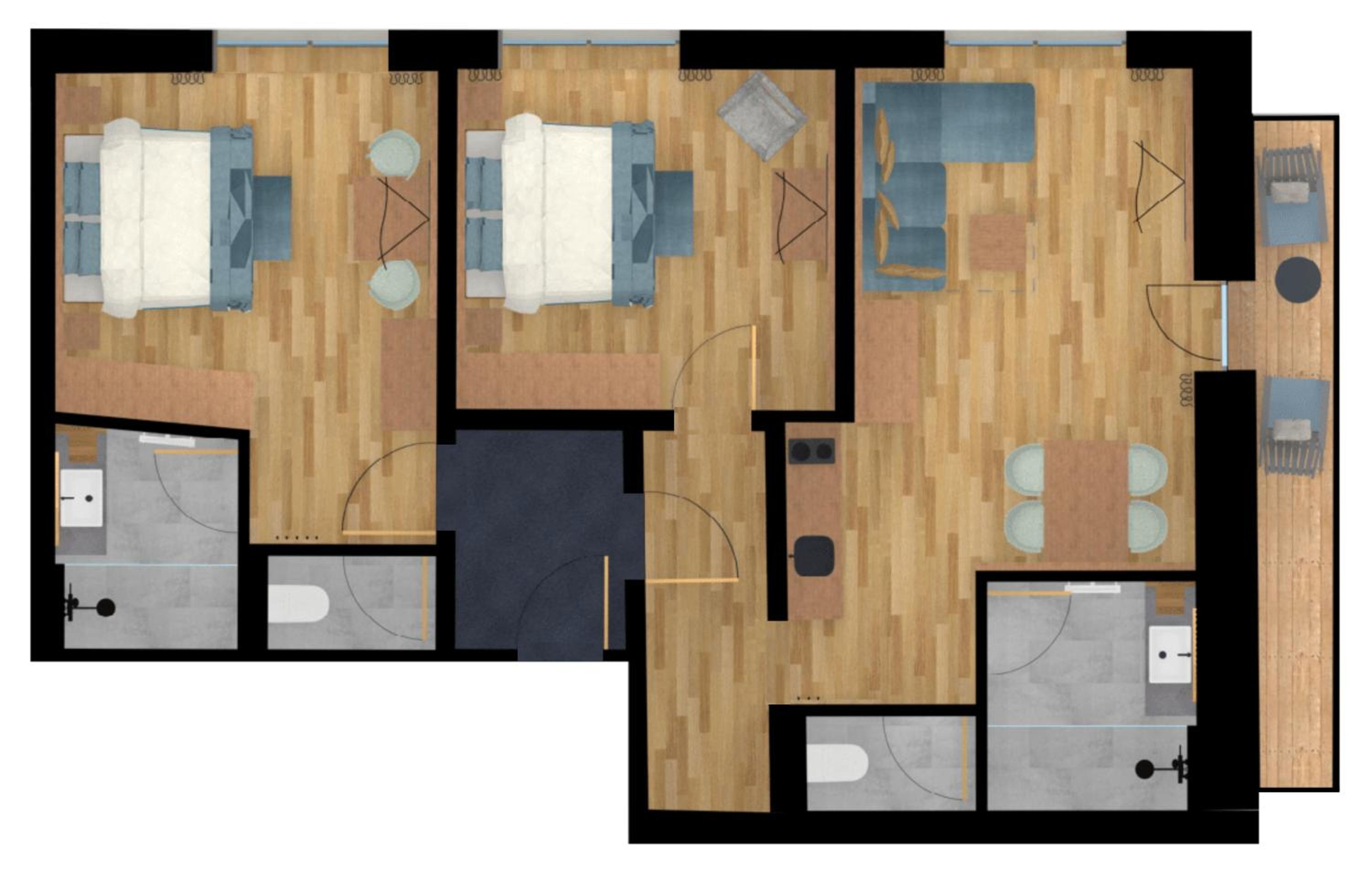 Traditional Apartment Superior - 2 bedrooms 