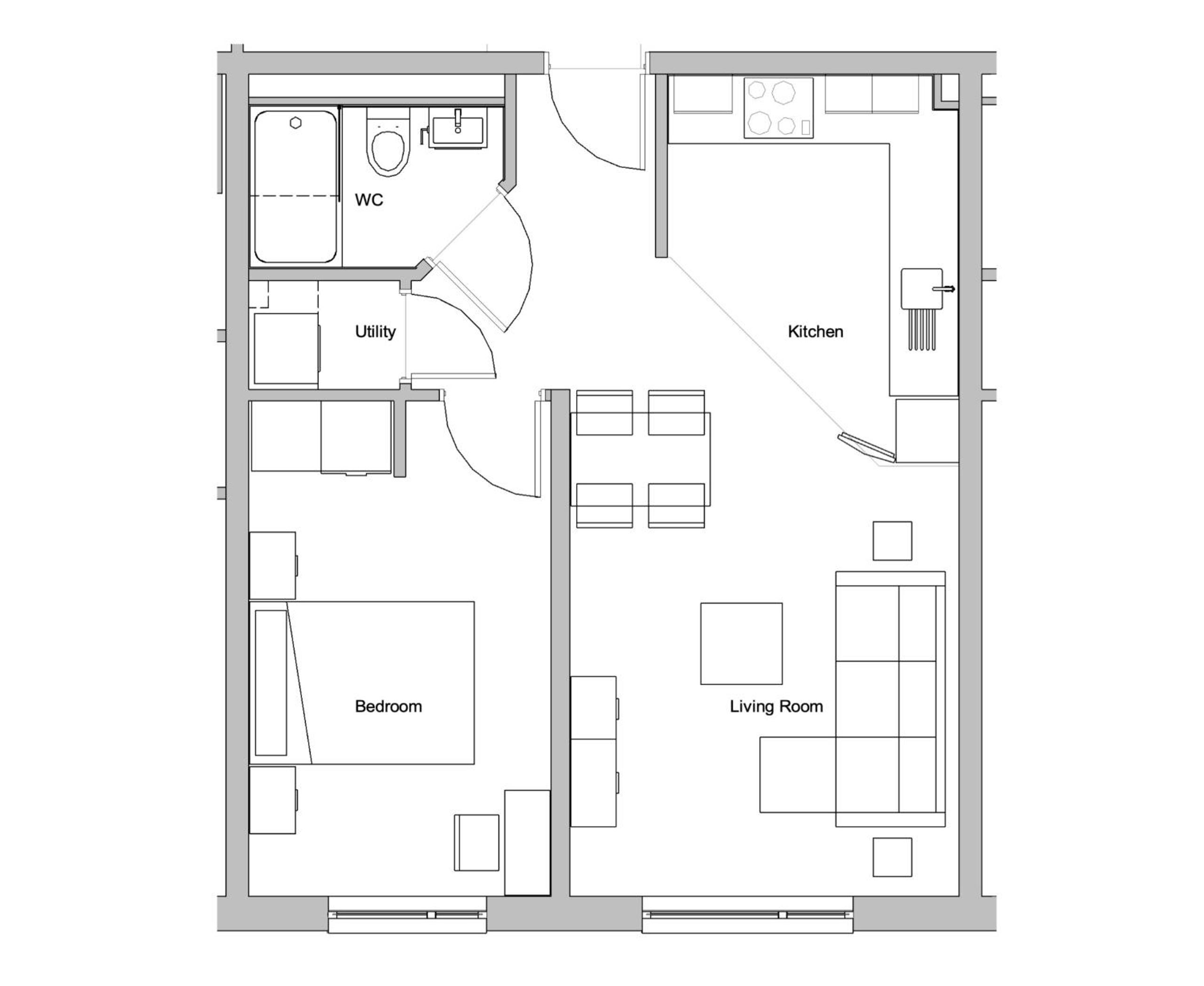One-Bedroom Apartment photo 3