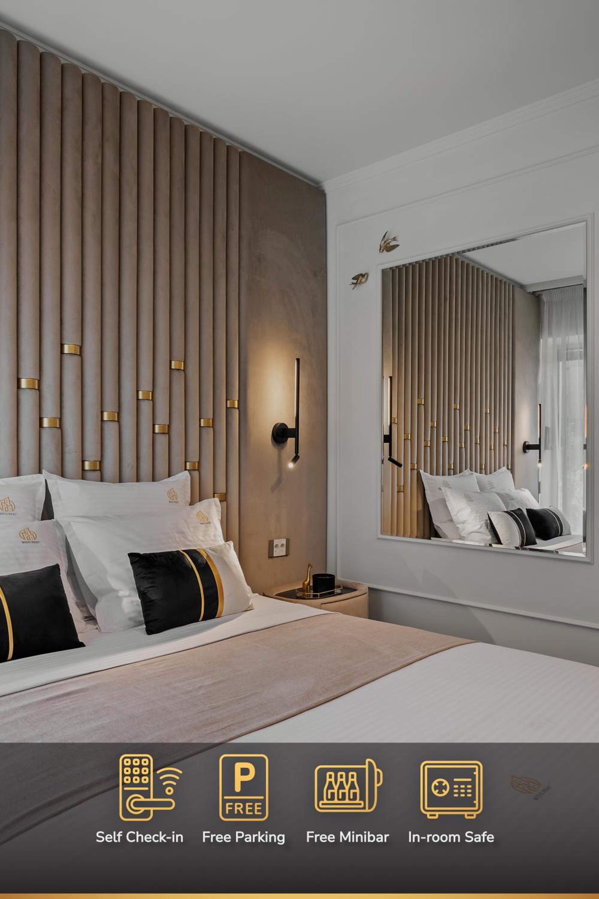 Deluxe One-Bedroom Apartment with Garden View