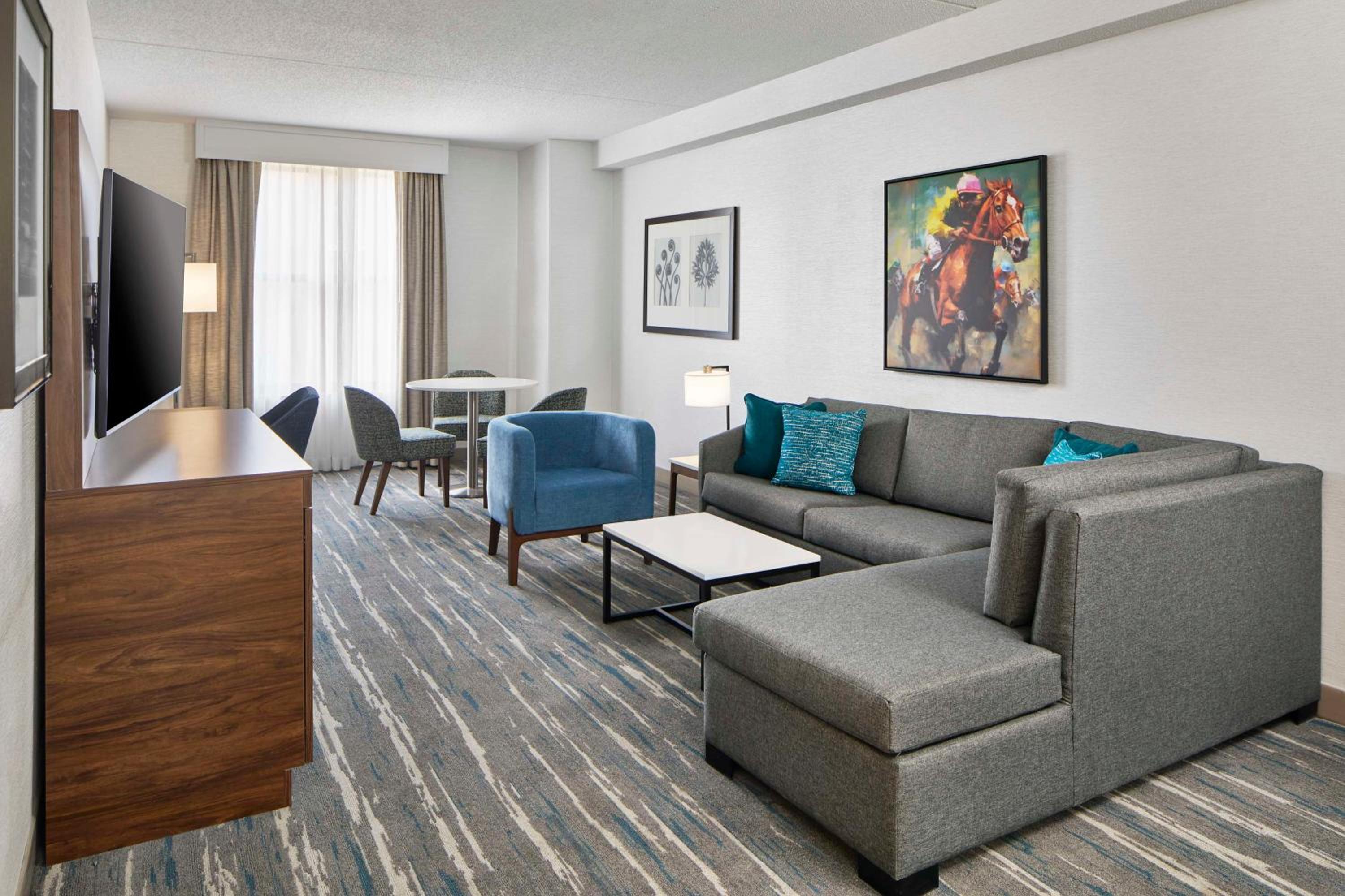 Deluxe King Suite Sofa Bed and Dining Area - Photo 6