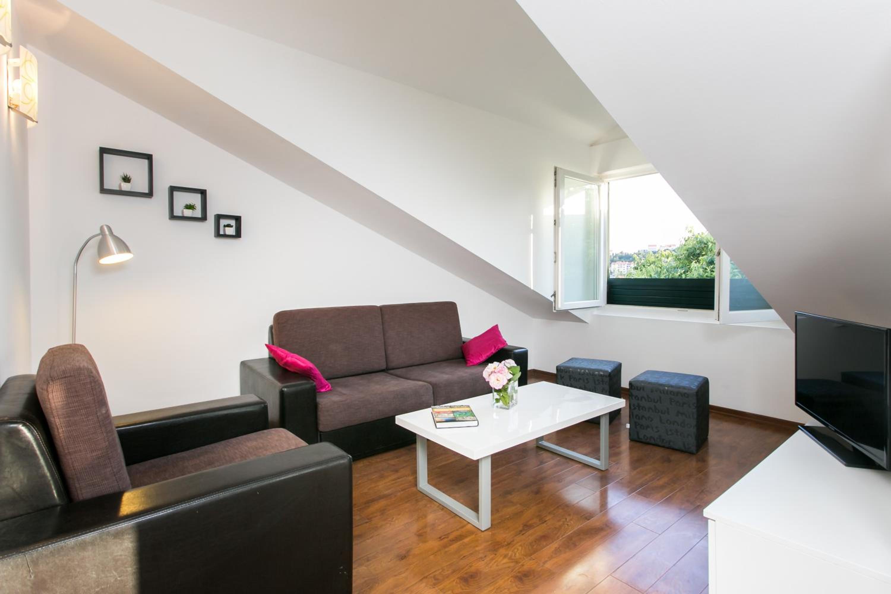 Two-Bedroom Apartment With Balcony-Top Floor