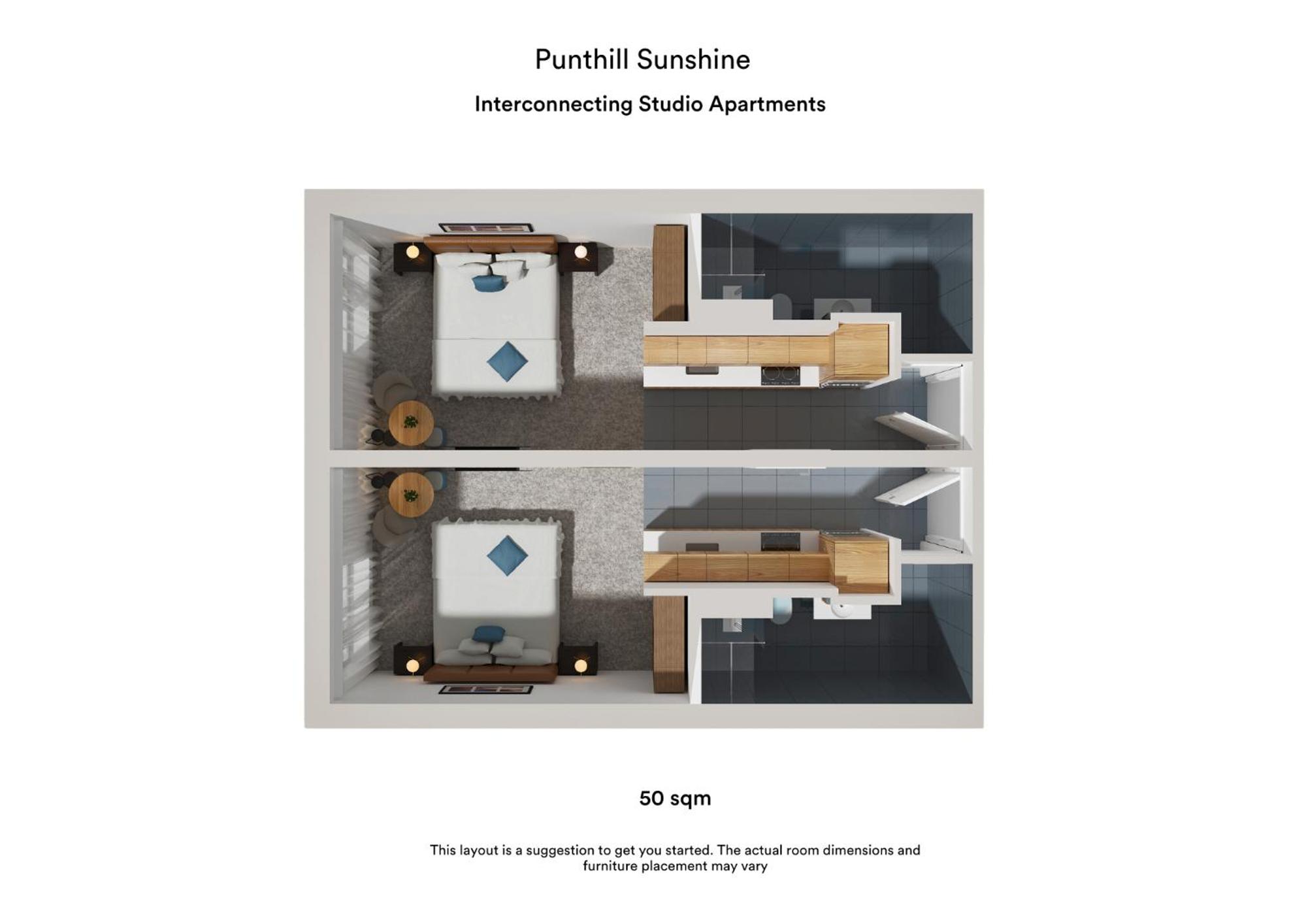 Interconnecting Studio Apartments