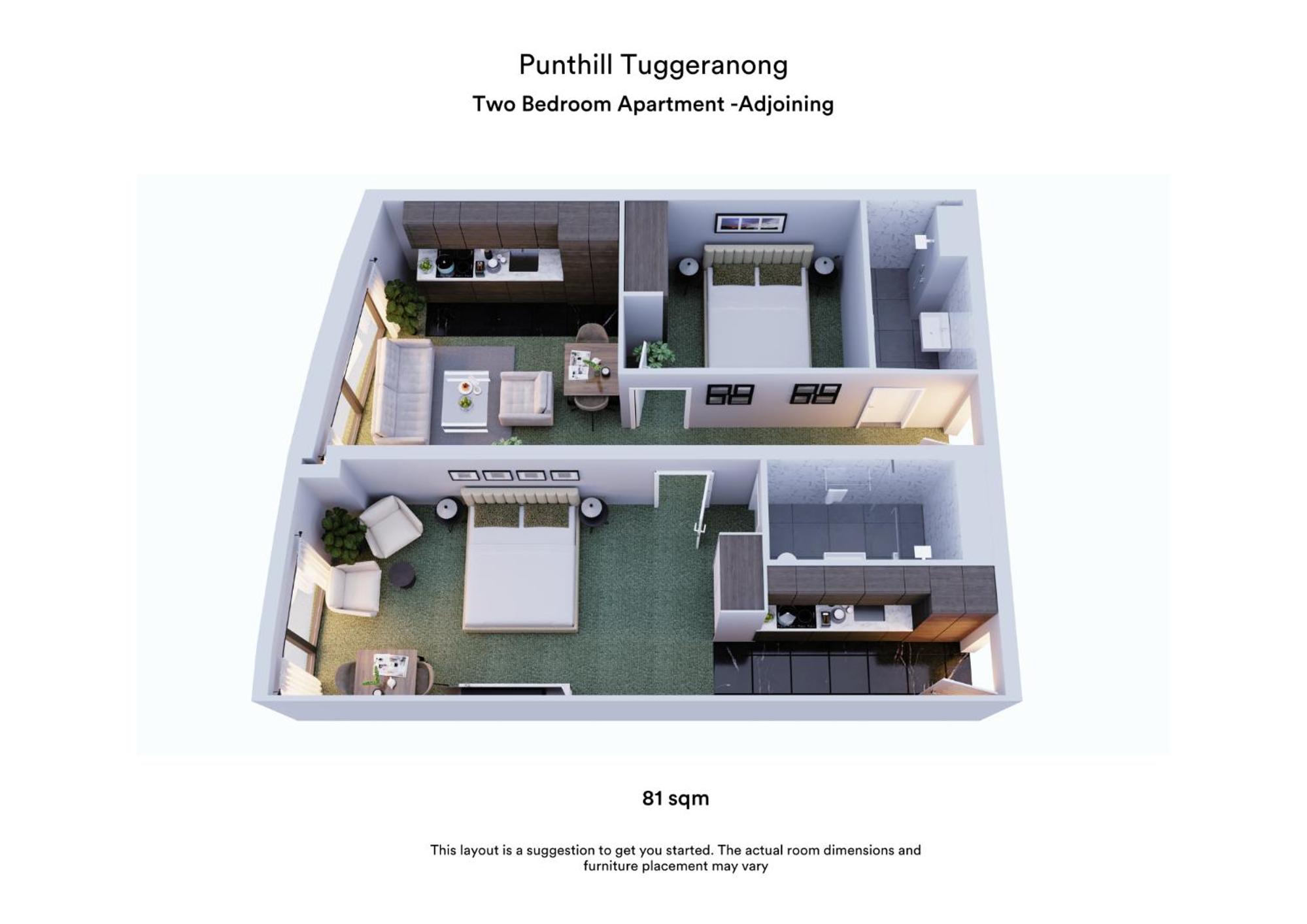 Two Bedroom Apartment - Adjoining