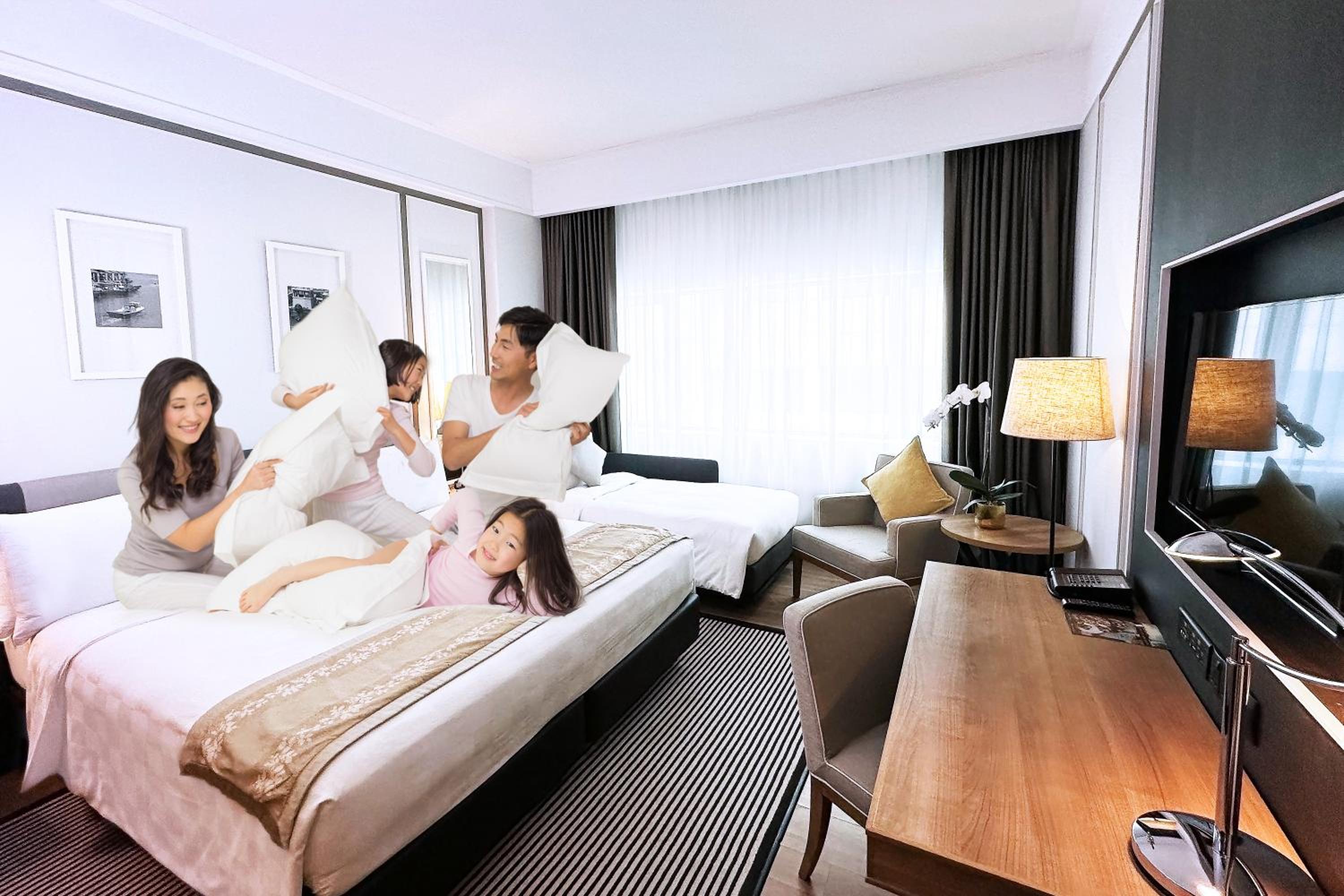 Premier Family Room with One Super King Bed and One Single Bed