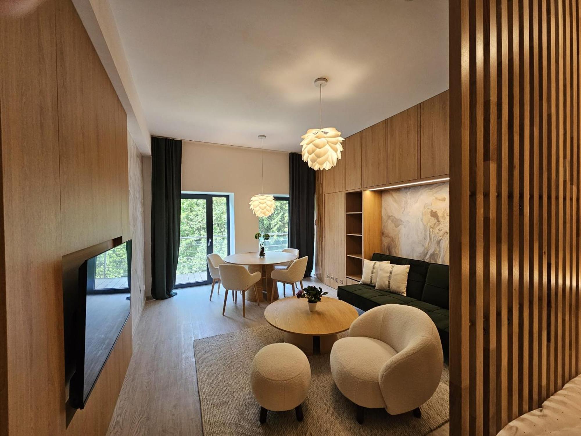 One-Bedroom Apartment with Balcony and Mountain View  