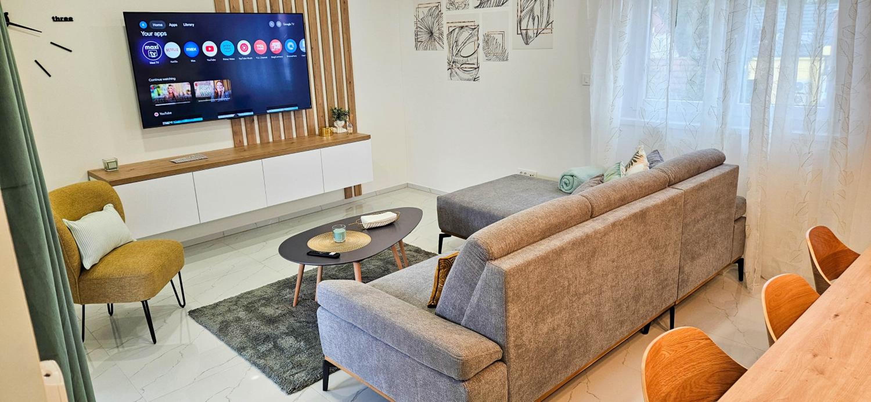 Three-Bedroom Premium Apartment with Balcony