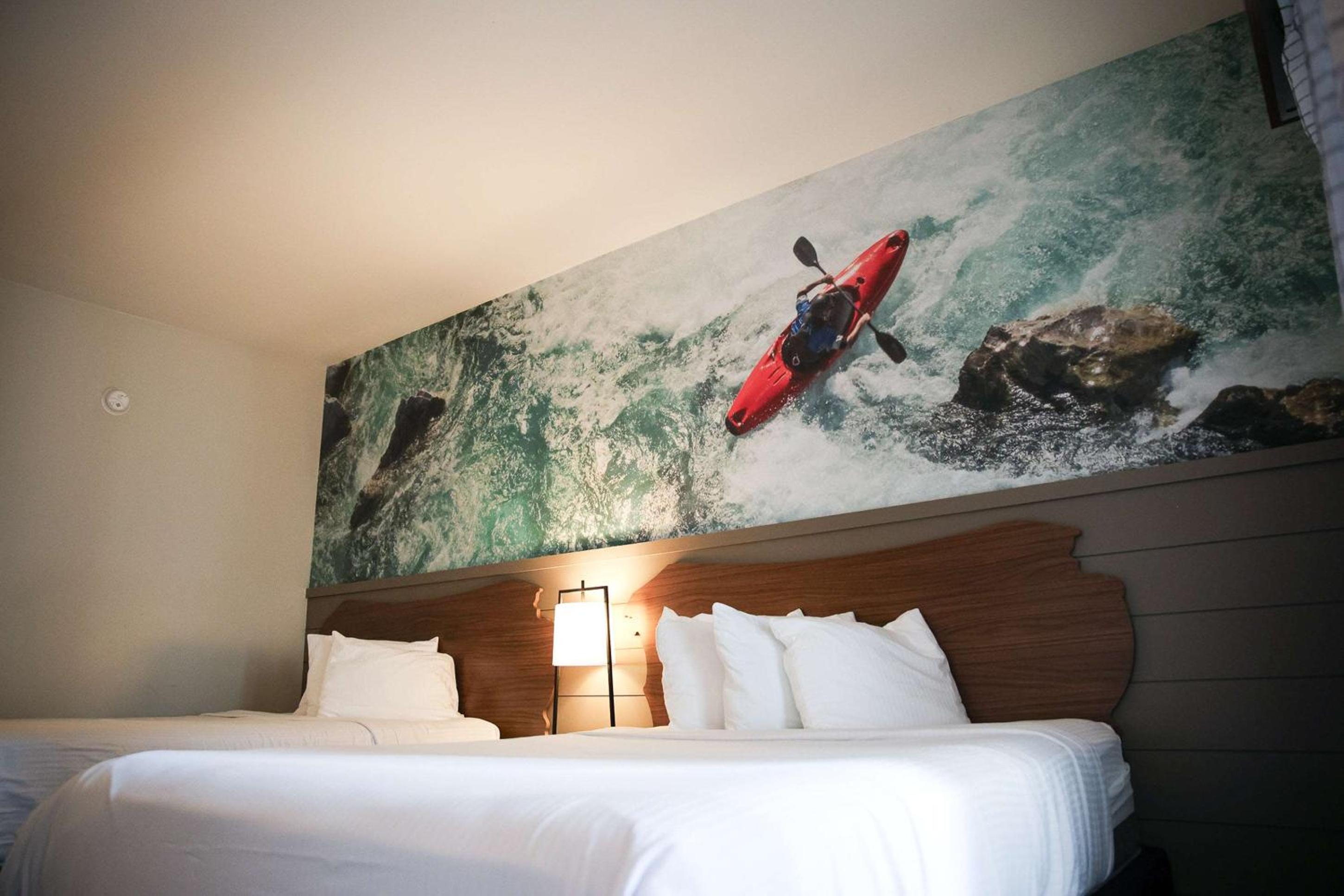 Queen Room with Two Queen Beds and Walk-In Shower