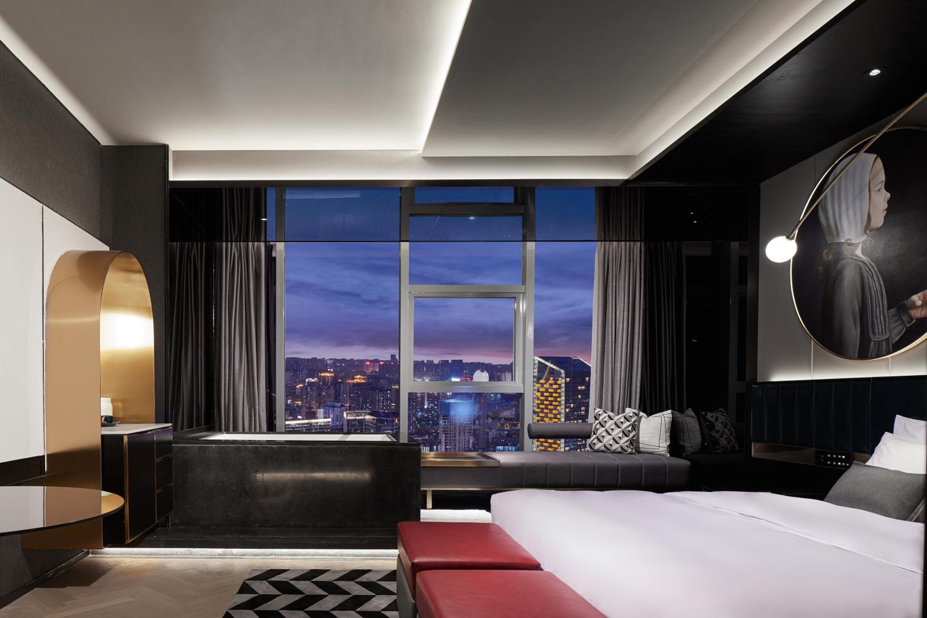 City View King Room-Skyline Of Chengdu photo 3