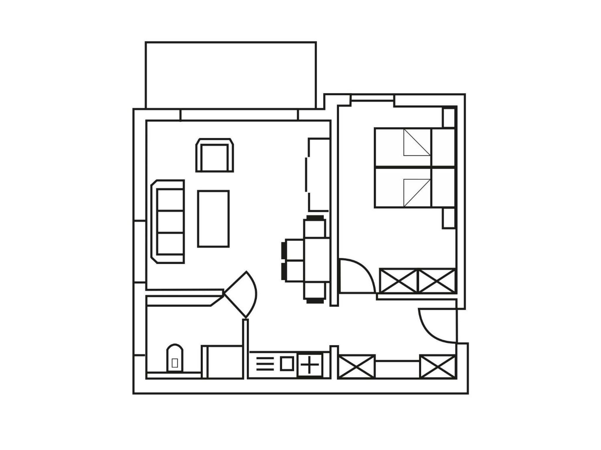 One-Bedroom Apartment with Balcony photo 3
