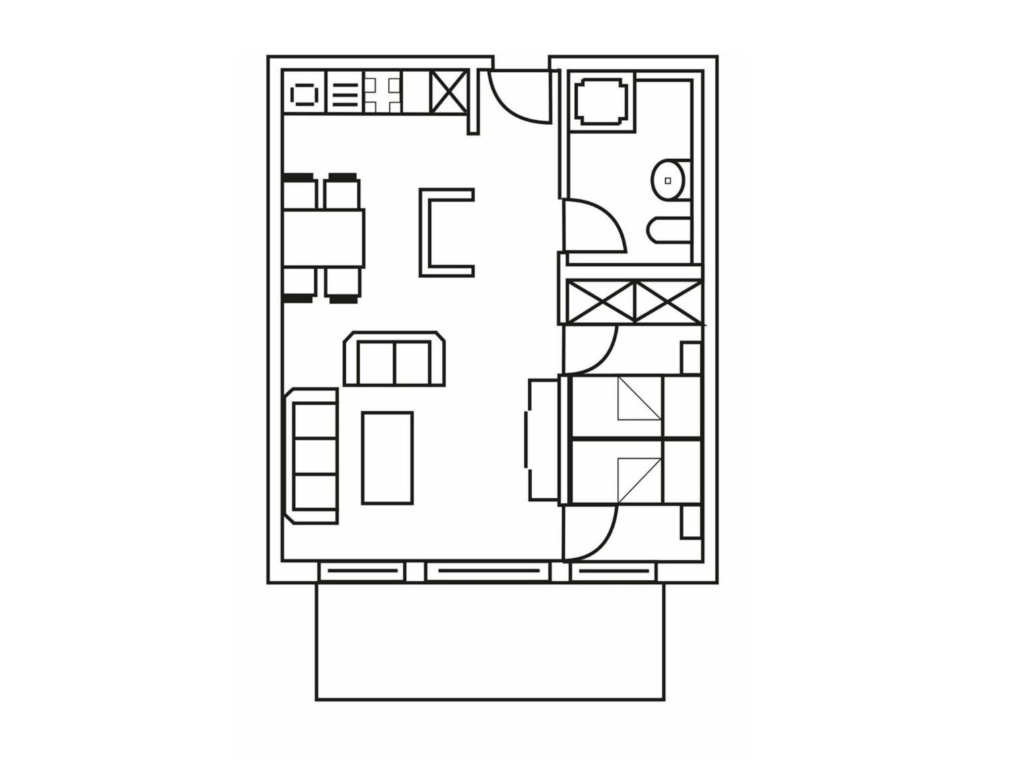 One-Bedroom Apartment with Balcony photo 3