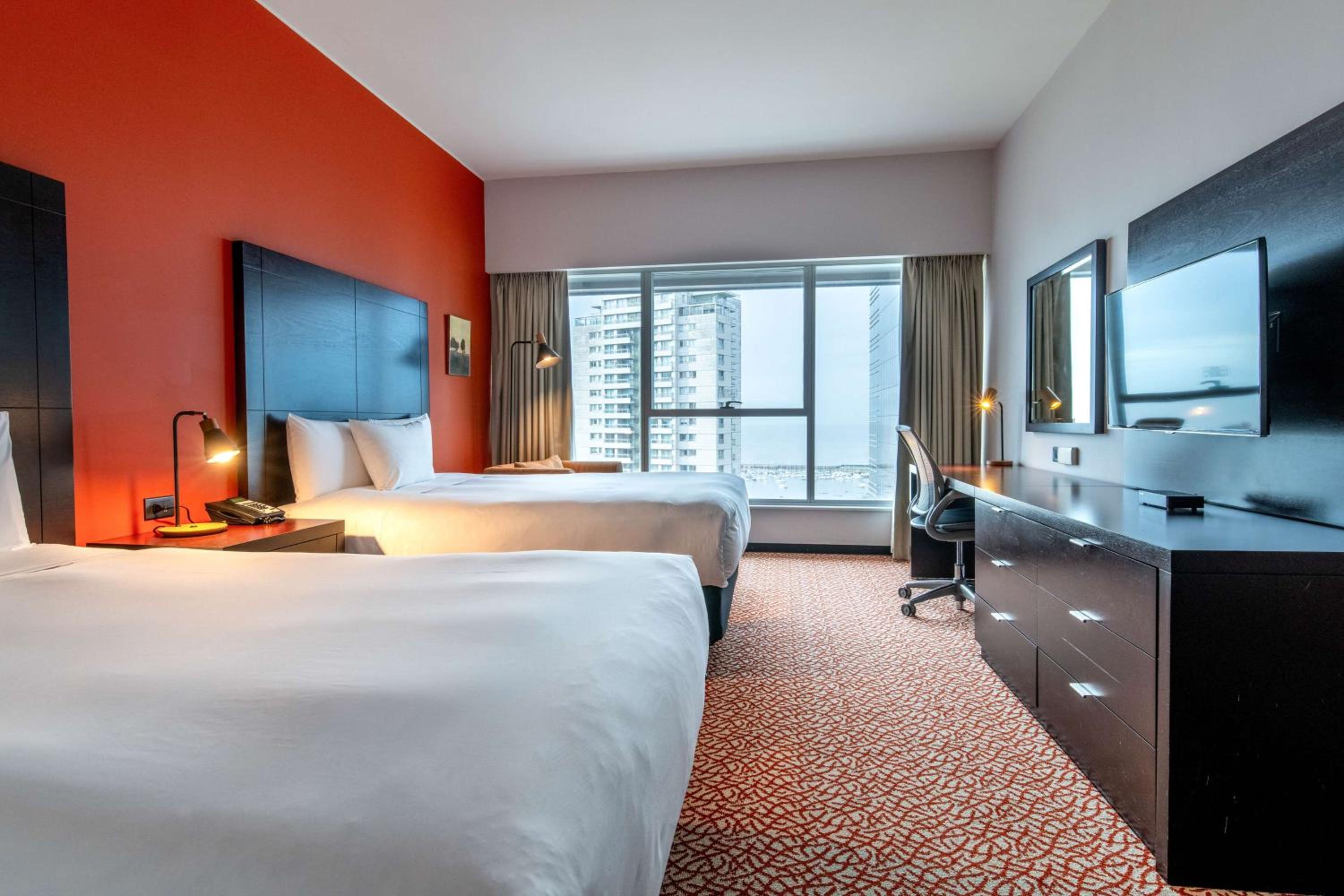 Double Room with Two Double Beds and Front View photo 3