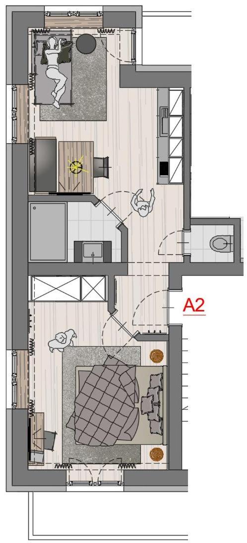 One-Bedroom Apartment with Shower photo 2