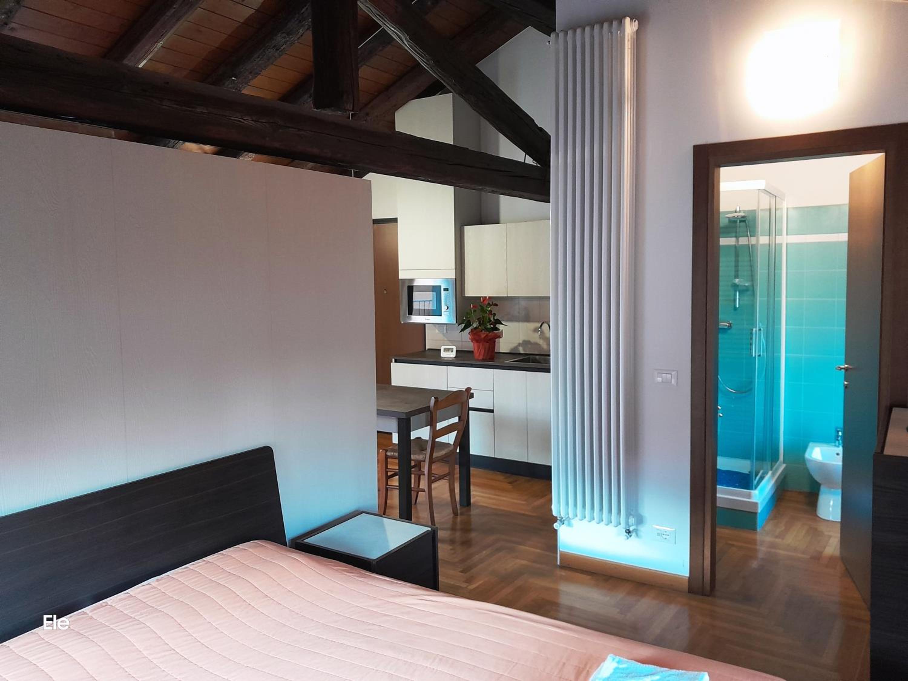 One-Bedroom Loft Apartment with Balcony