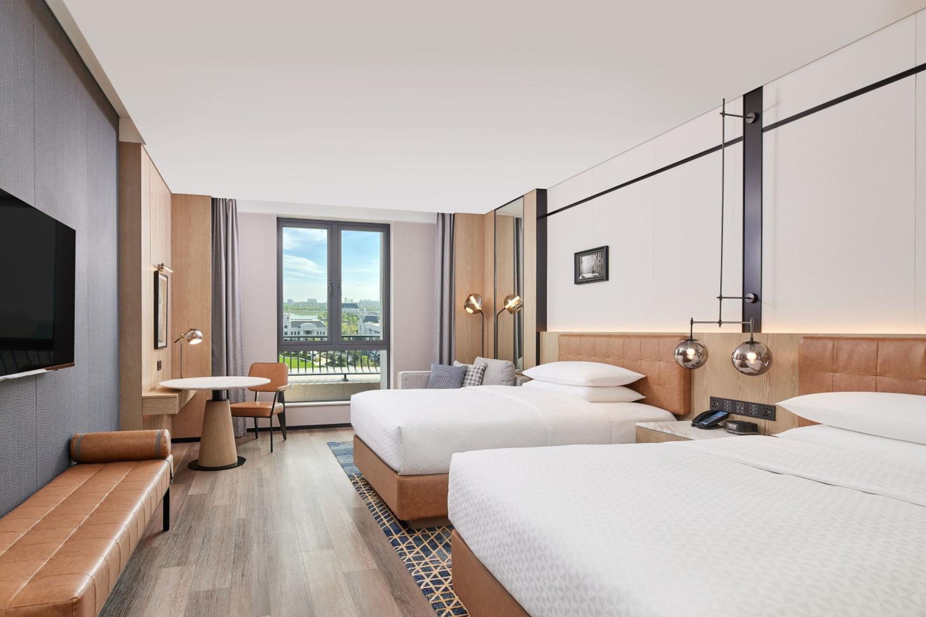 Premier Double Room with Two Double Beds and Lake View