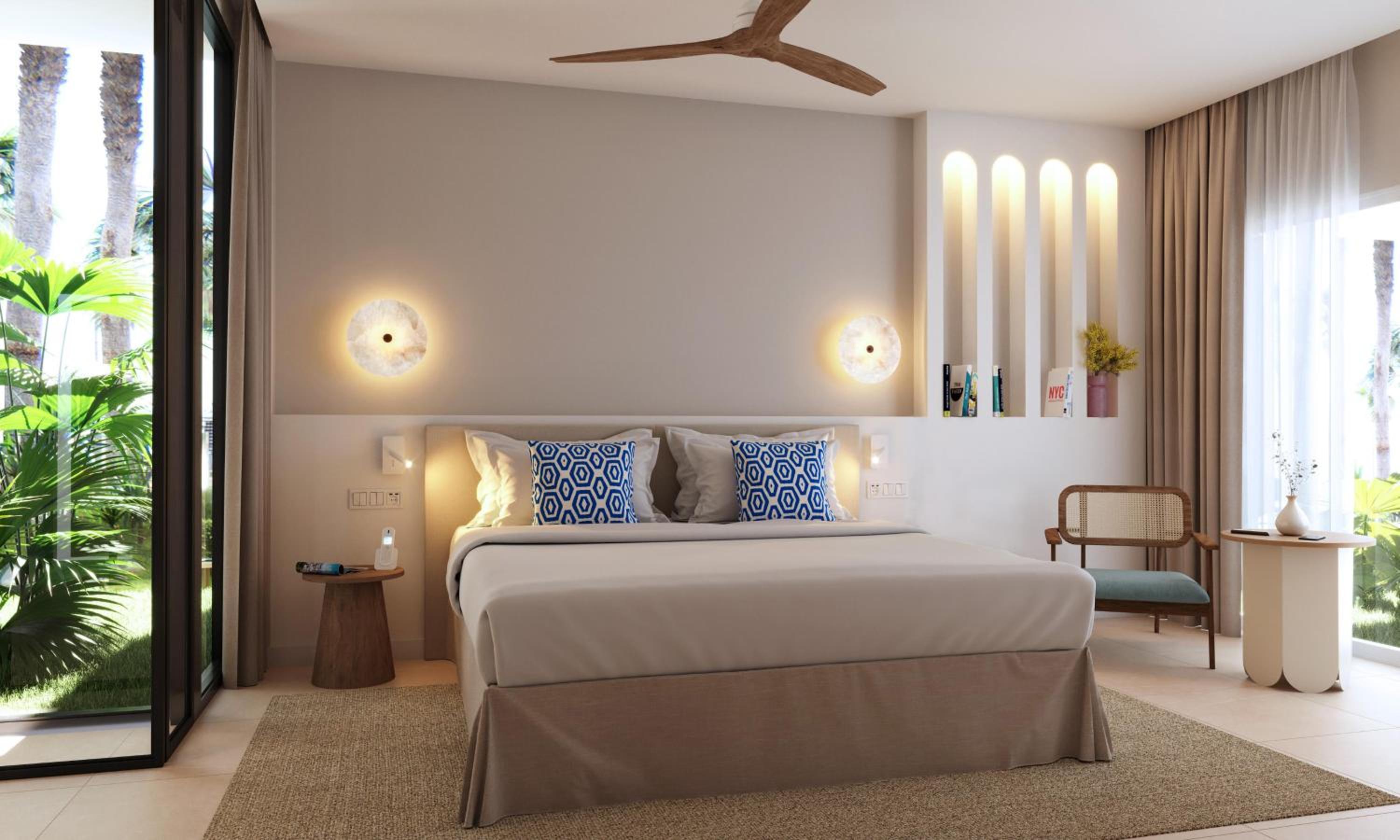 Suite Presidencial con piscina privada y jardín.