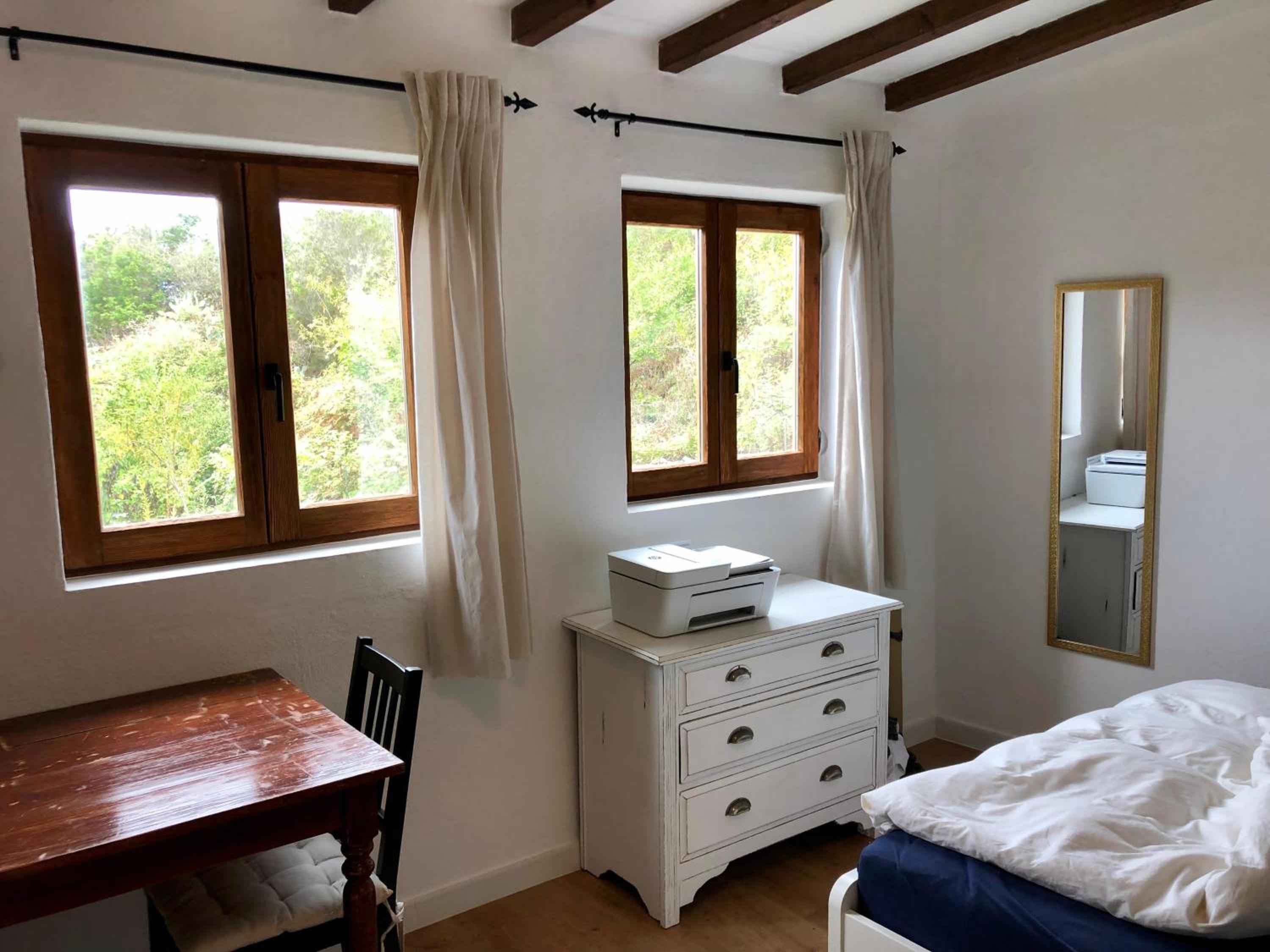Apartamento con vista al jardín