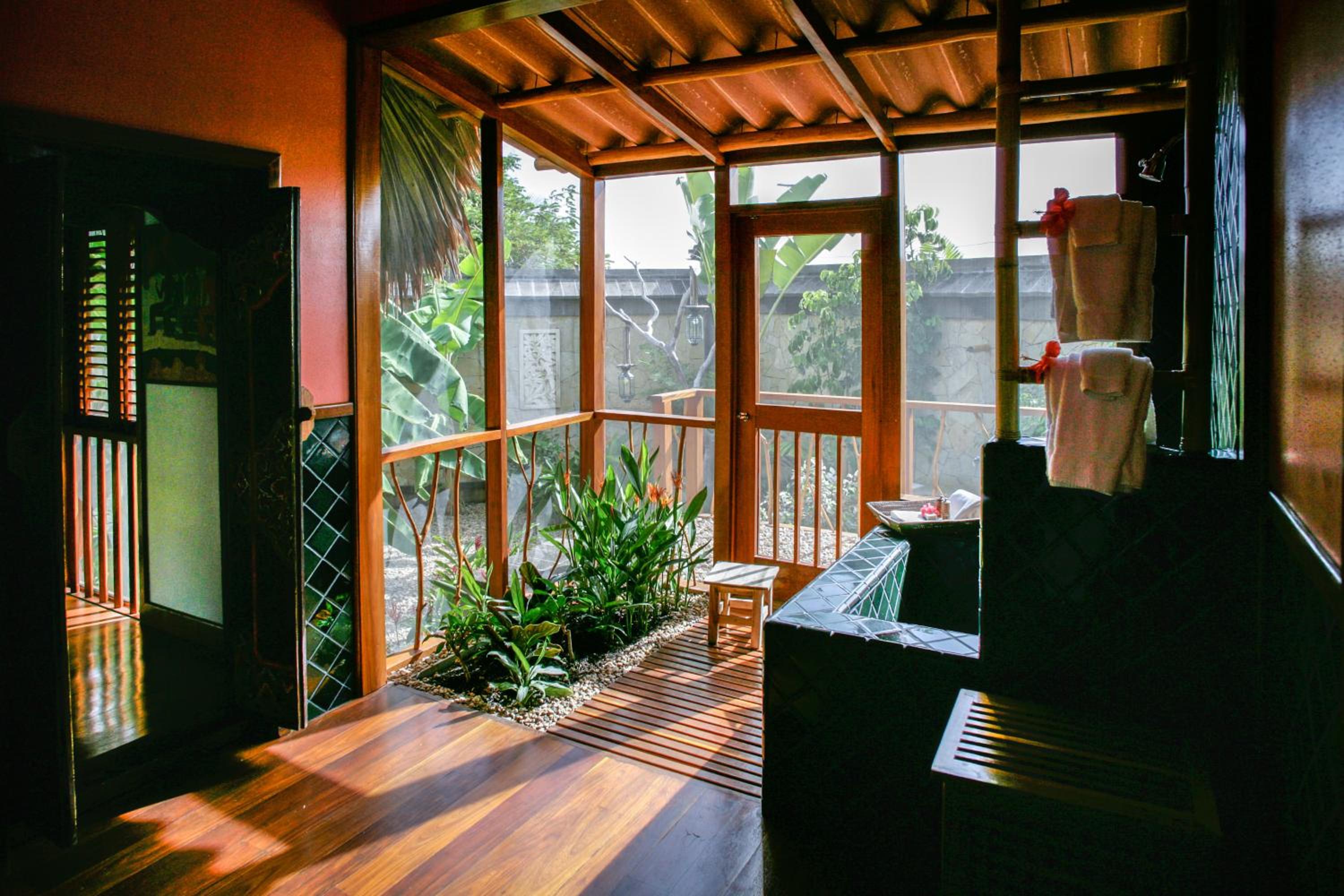Poolside Cottage with Garden View