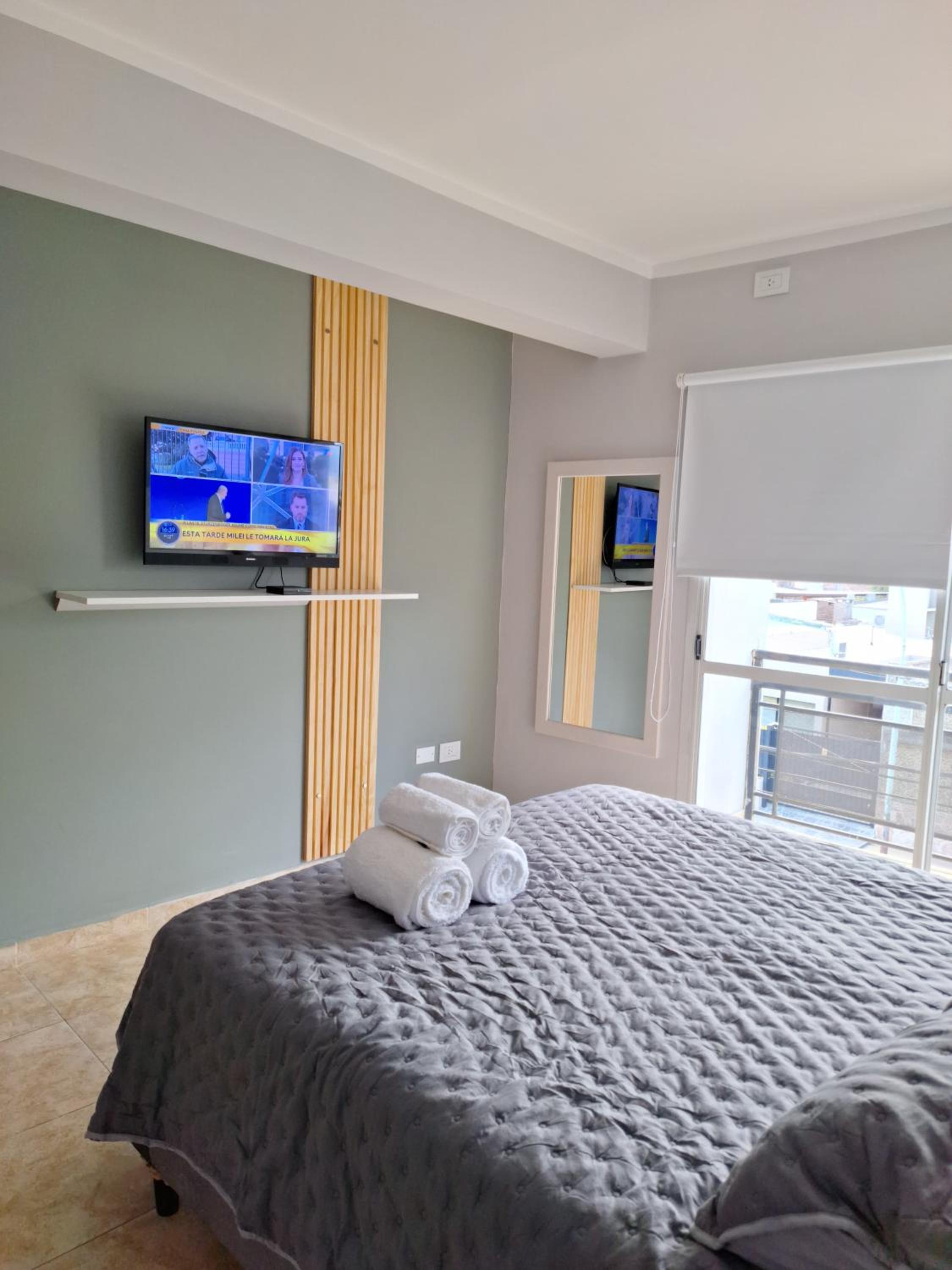 One-Bedroom Apartment with Balcony and Mountain View