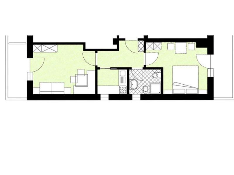 Superior One-Bedroom Apartment with Balcony and Mountain View - Photo 3