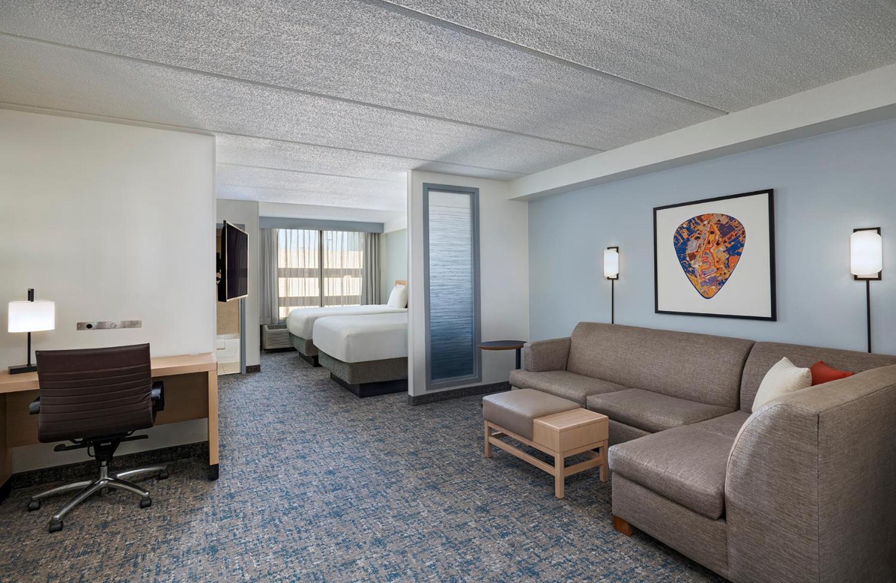Double Room with Two Double Beds and Sofa Bed at Hyatt Place Austin The Domain Area in Austin