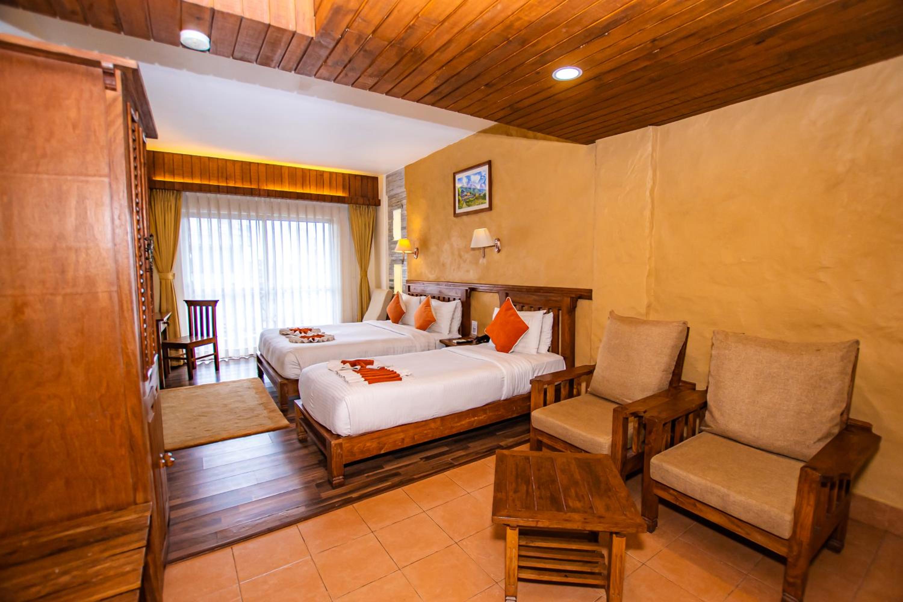 Deluxe Family Room with Private Balcony and Lake or  Mountain View