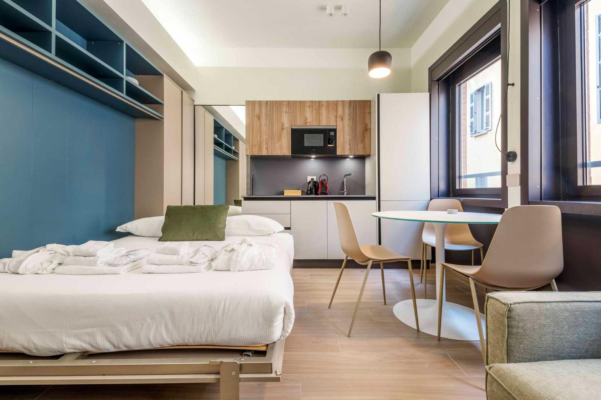 Studio Apartment with One Double Bed