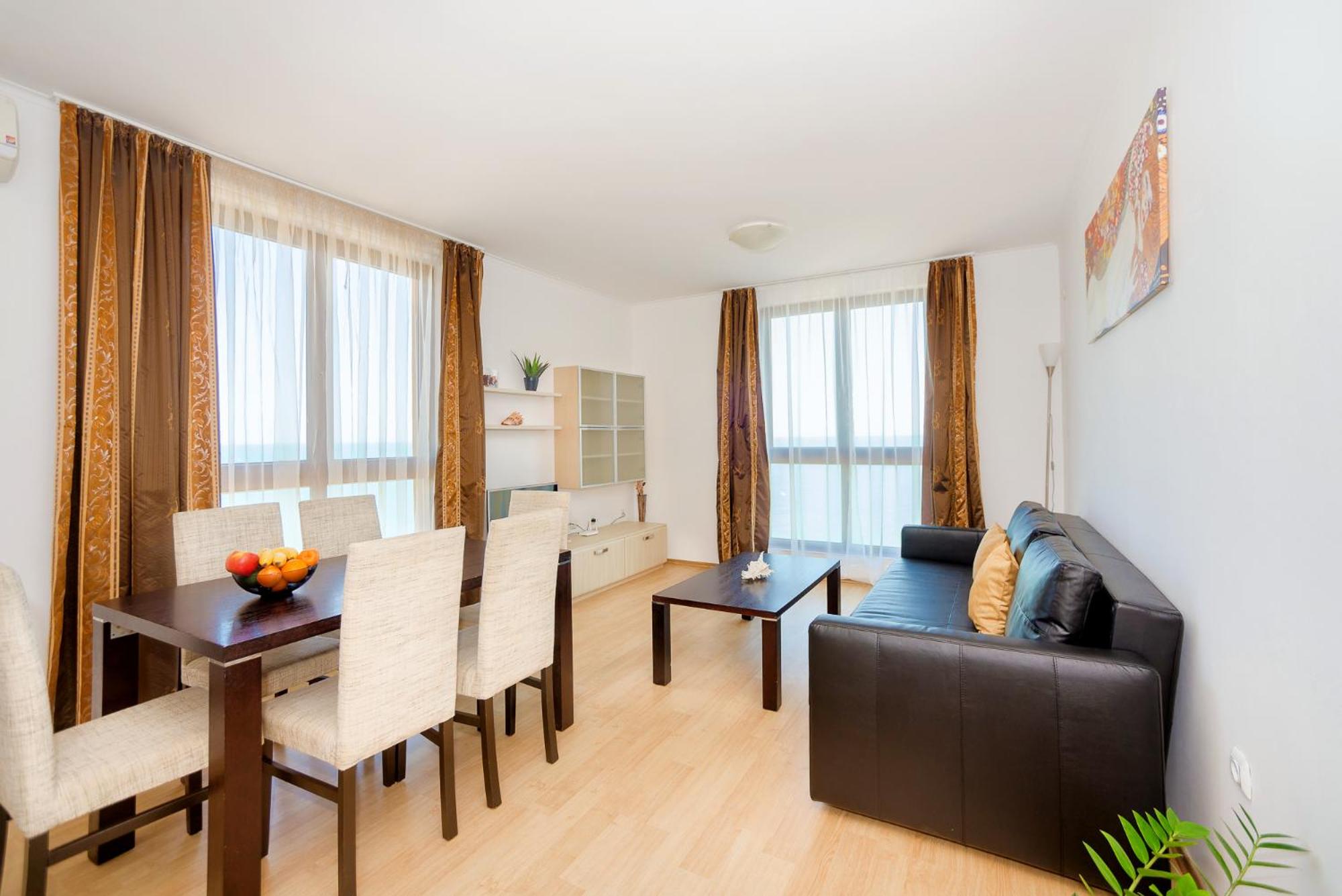 Two-Bedroom Apartment with Balcony and Sea View