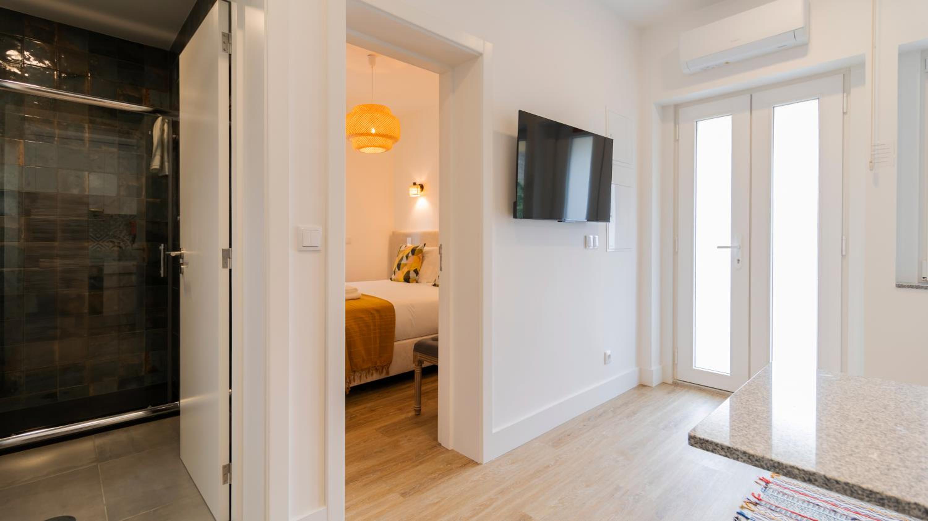 One-Bedroom Apartment with Garden View