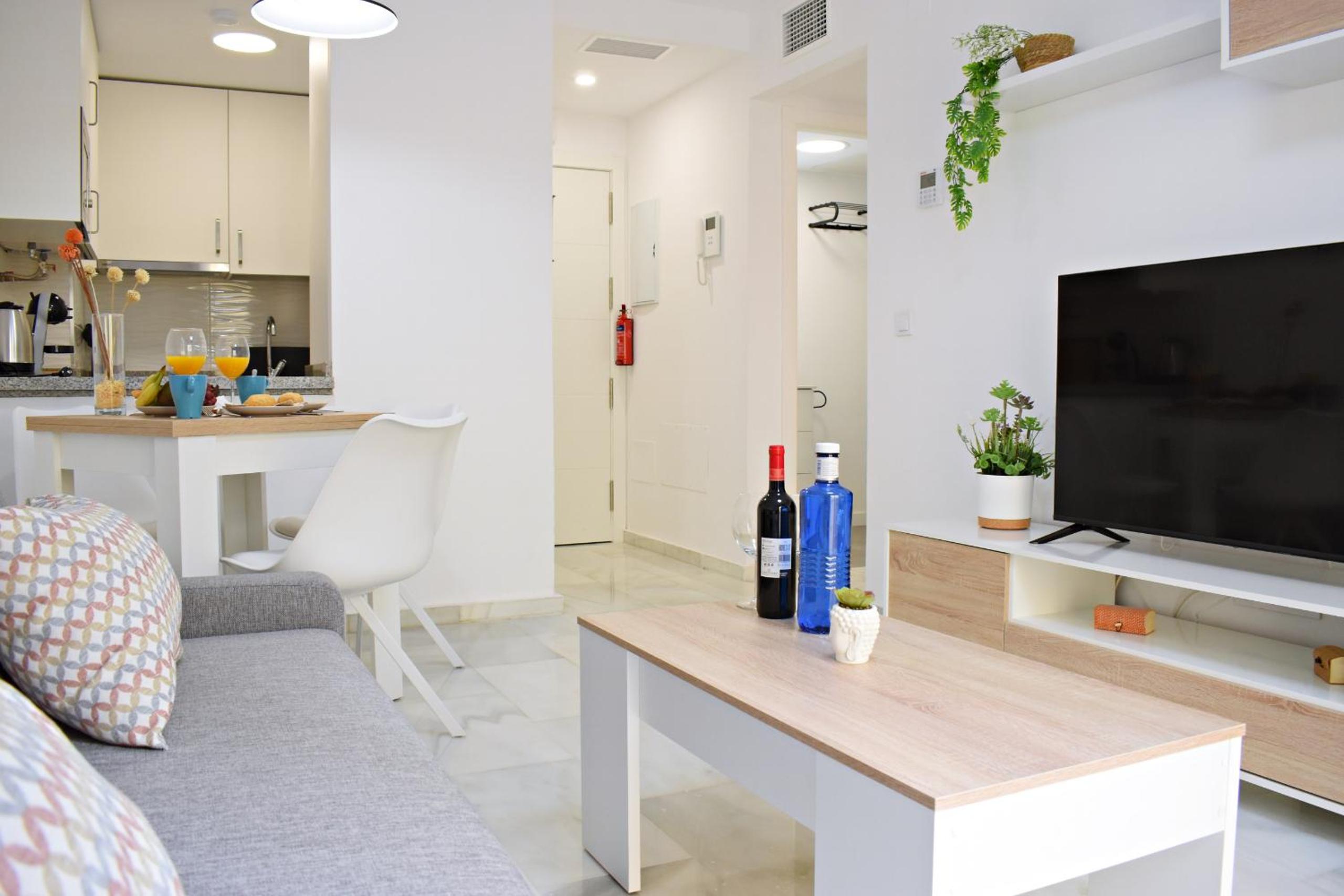 Apartamento de una habitación con terraza