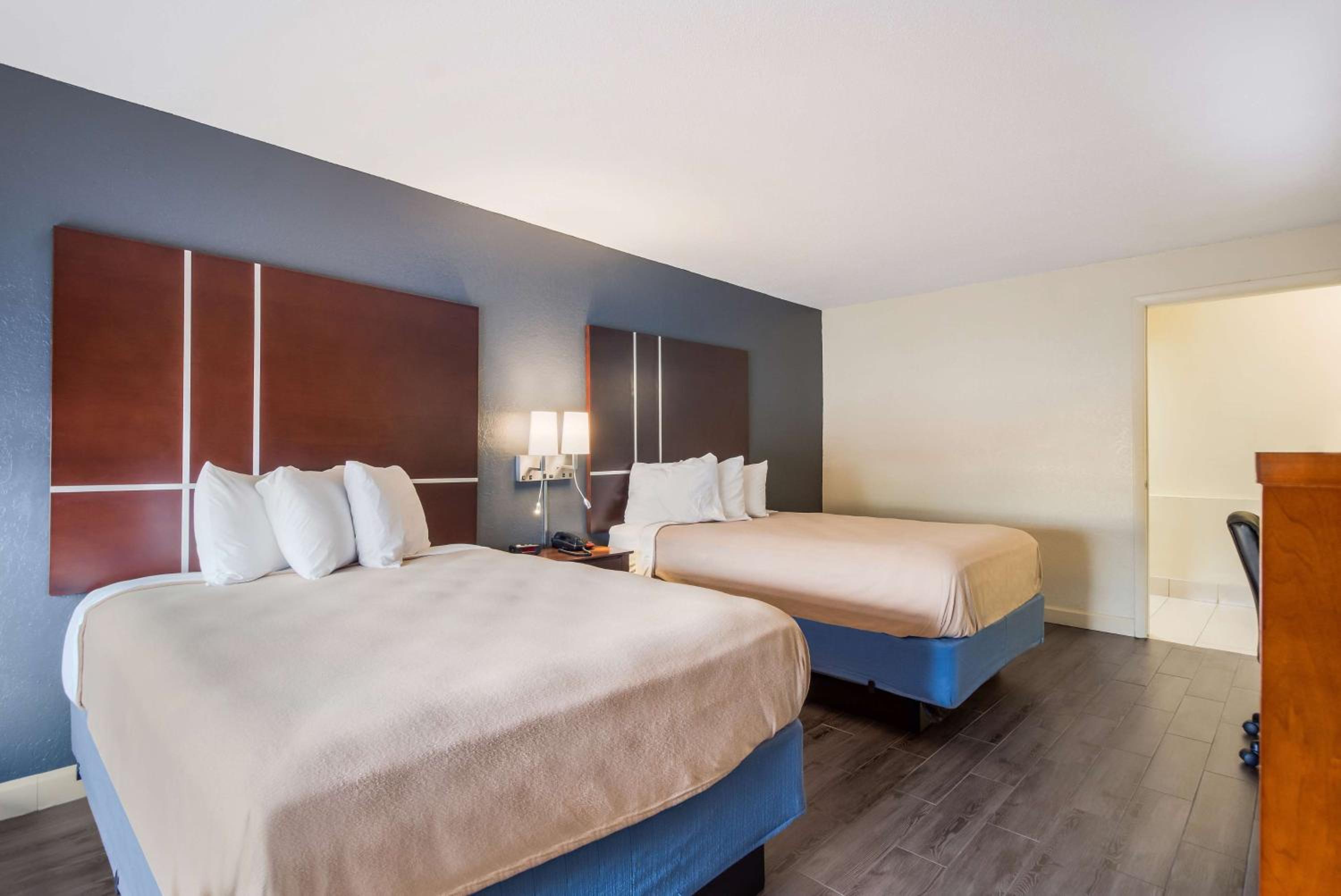 Double Room with Two Double Beds and Mobility Accessible Tub