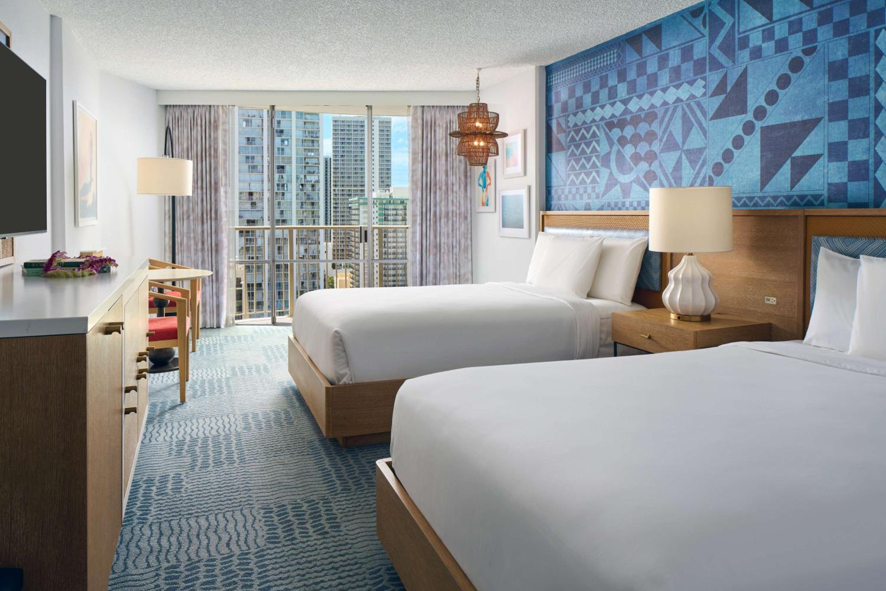 Accessible Waikiki View with Two Double Beds - Photo 1