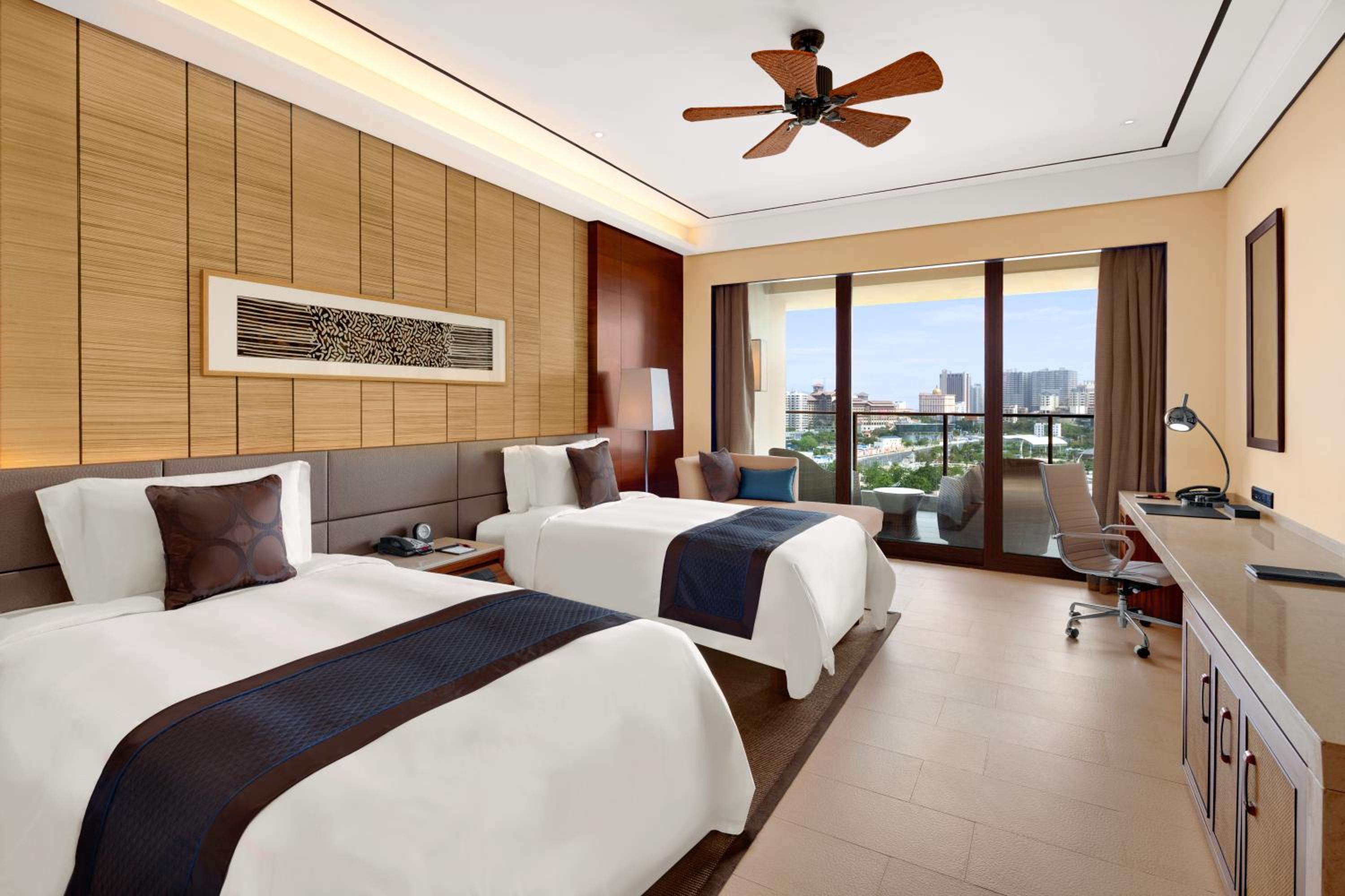 Standard Double Room with Two Double Beds and City View